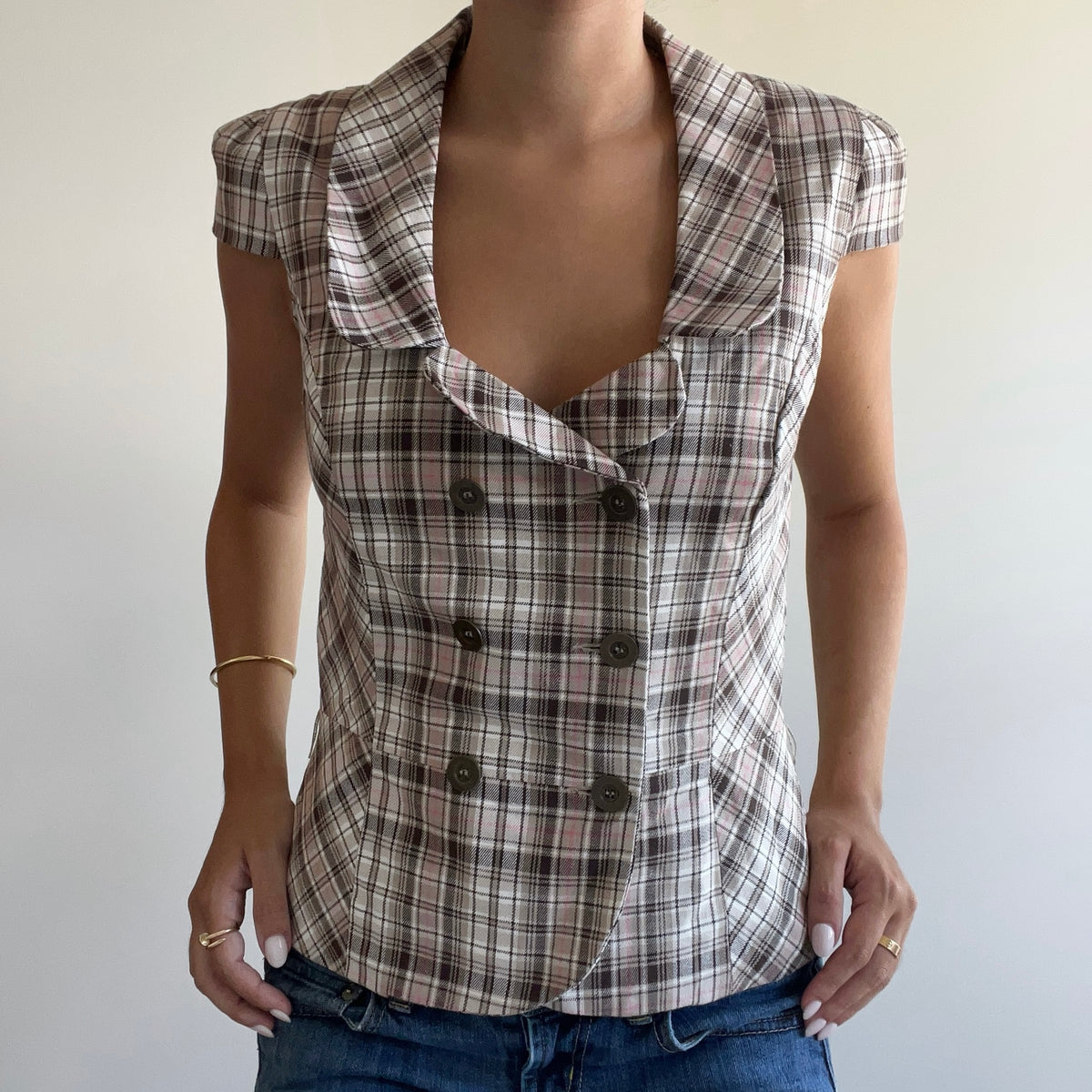 PINK PLAID CORSET
