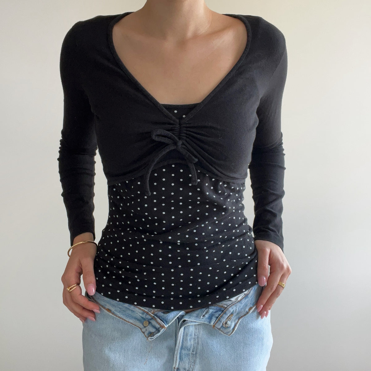 POLKA DOT LONG SLEEVE