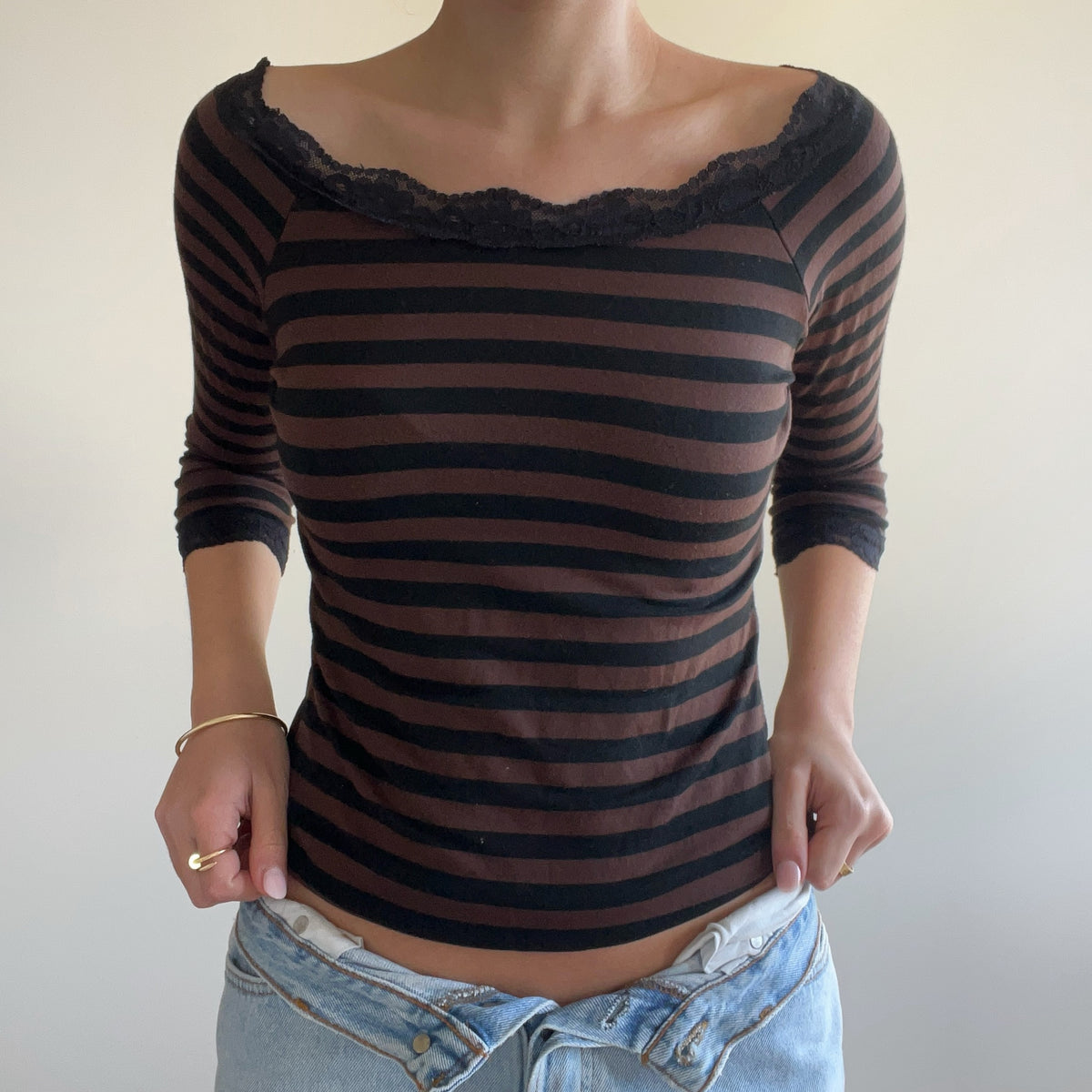 3/4 SLEEVE LACE TOP