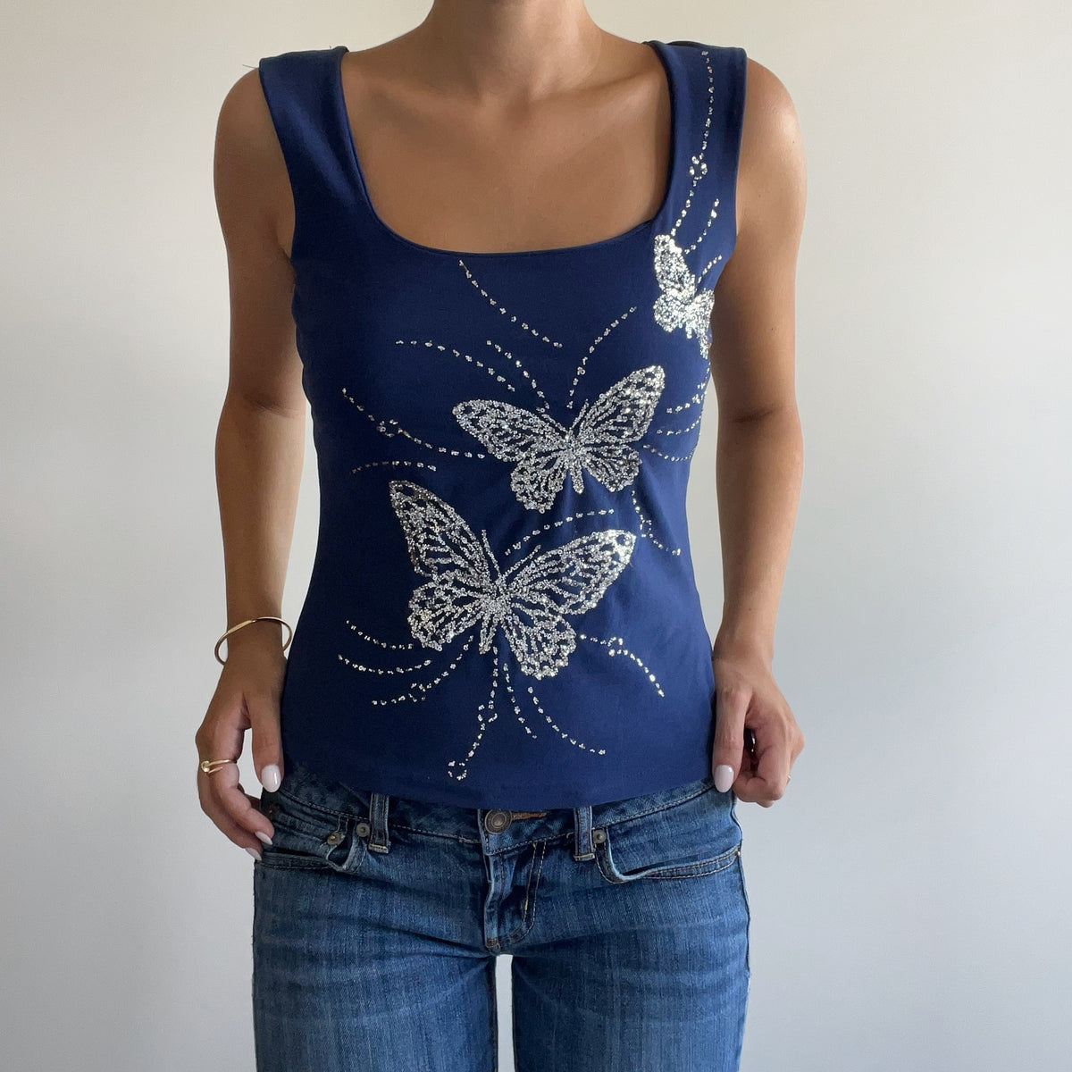 BUTTERFLY SPARKLY TANK