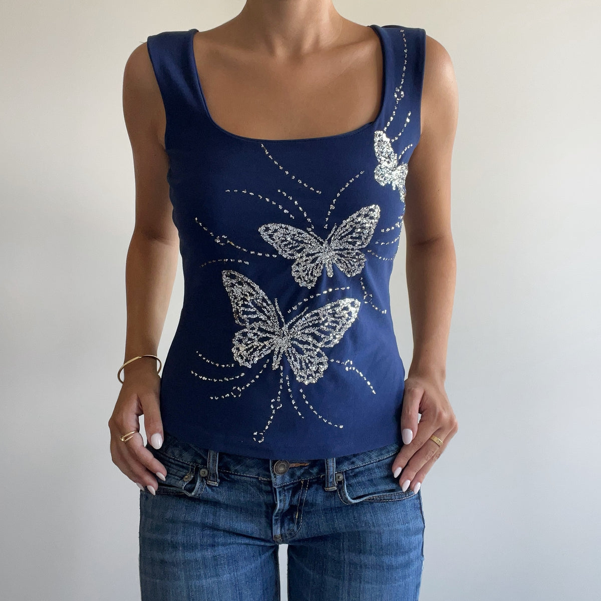BUTTERFLY SPARKLY TANK