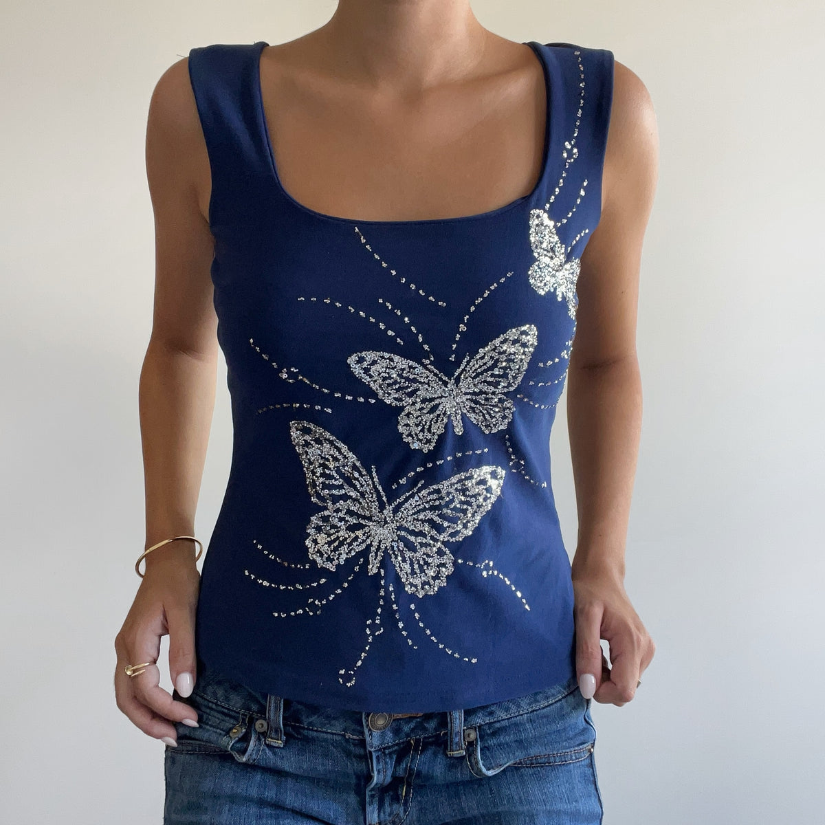 BUTTERFLY SPARKLY TANK