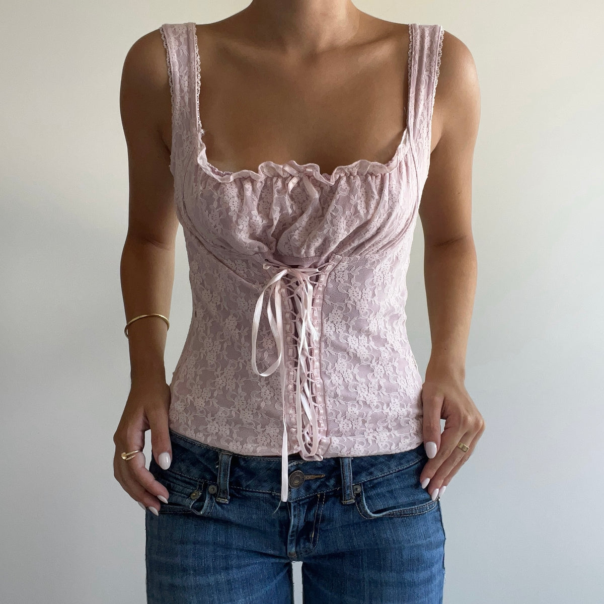 PINK LACE CORSET