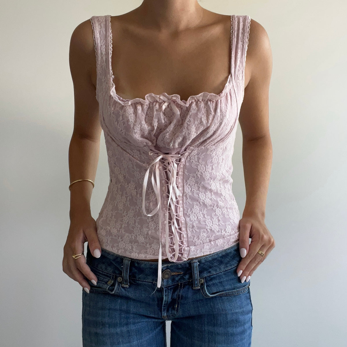 PINK LACE CORSET