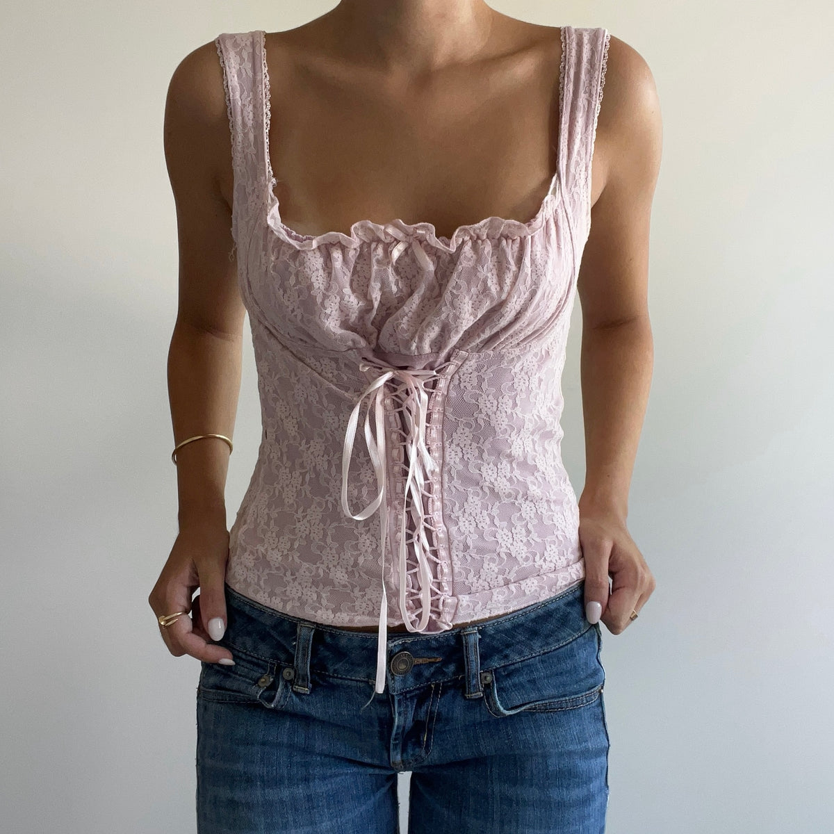 PINK LACE CORSET