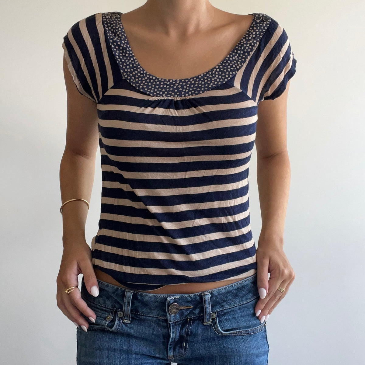 BROWN & NAVY TSHIRT