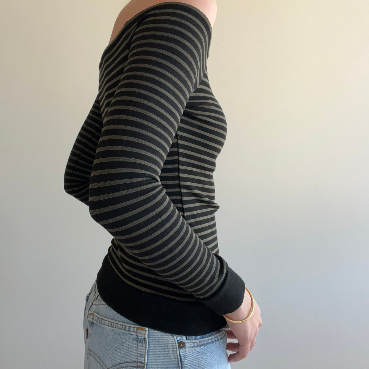 BUTTON STRIPE TOP