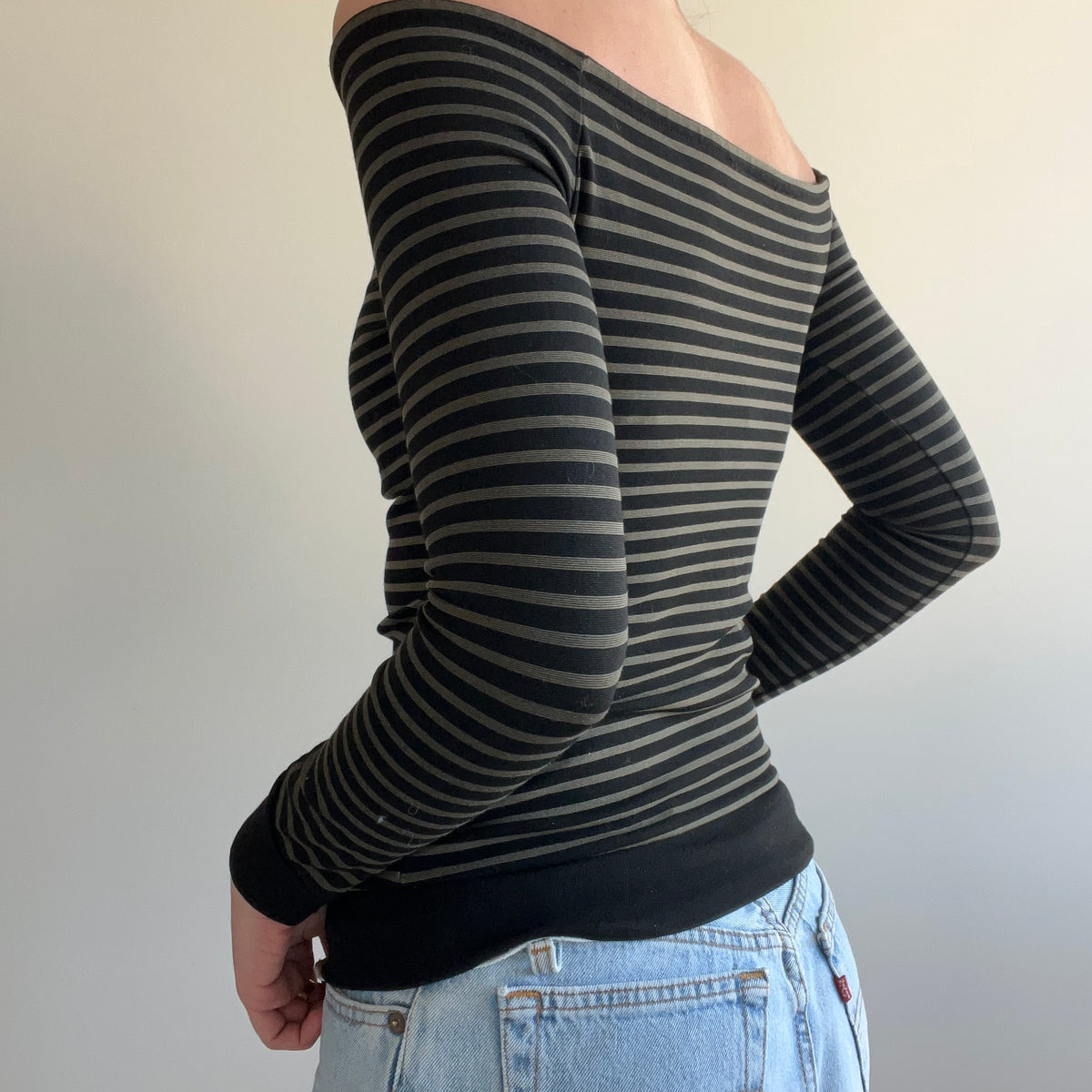 BUTTON STRIPE TOP