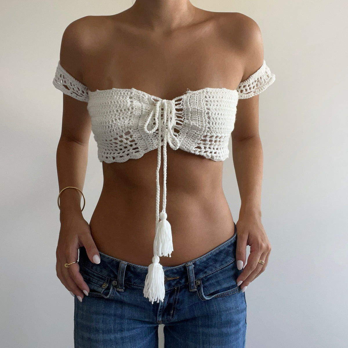 CROCHET KNIT TOP