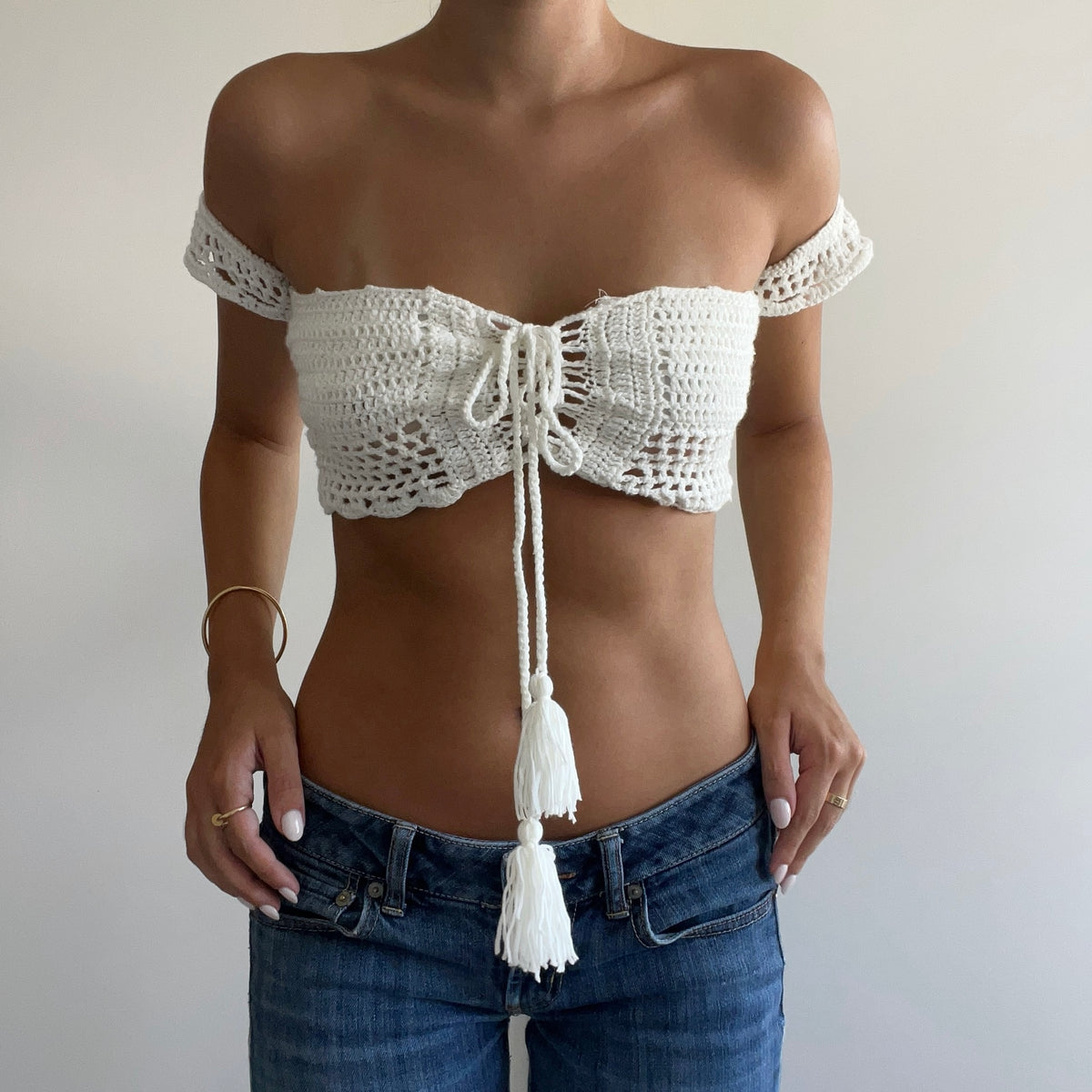 CROCHET KNIT TOP