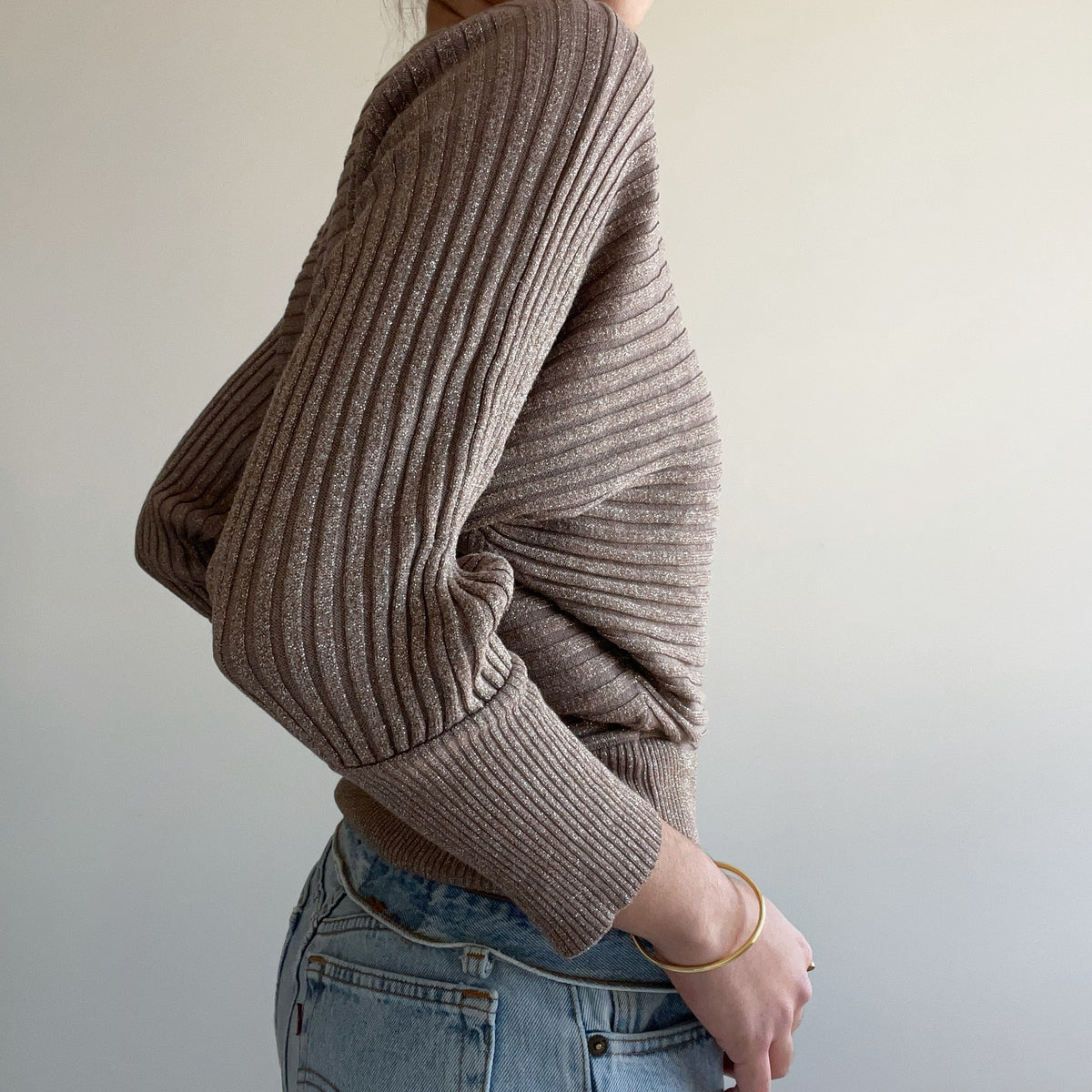DUSTY PINK BATWING JUMPER