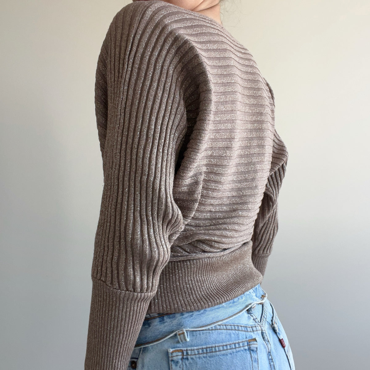 DUSTY PINK BATWING JUMPER
