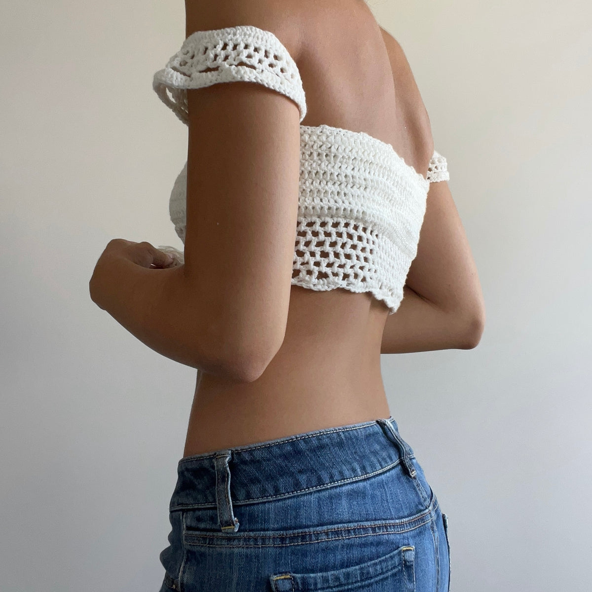 CROCHET KNIT TOP