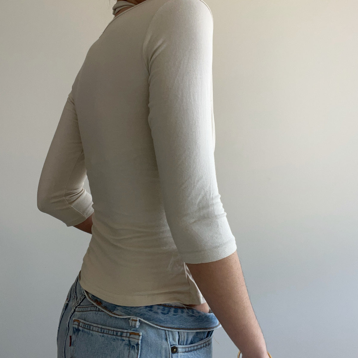 CREAM LAYERED TOP