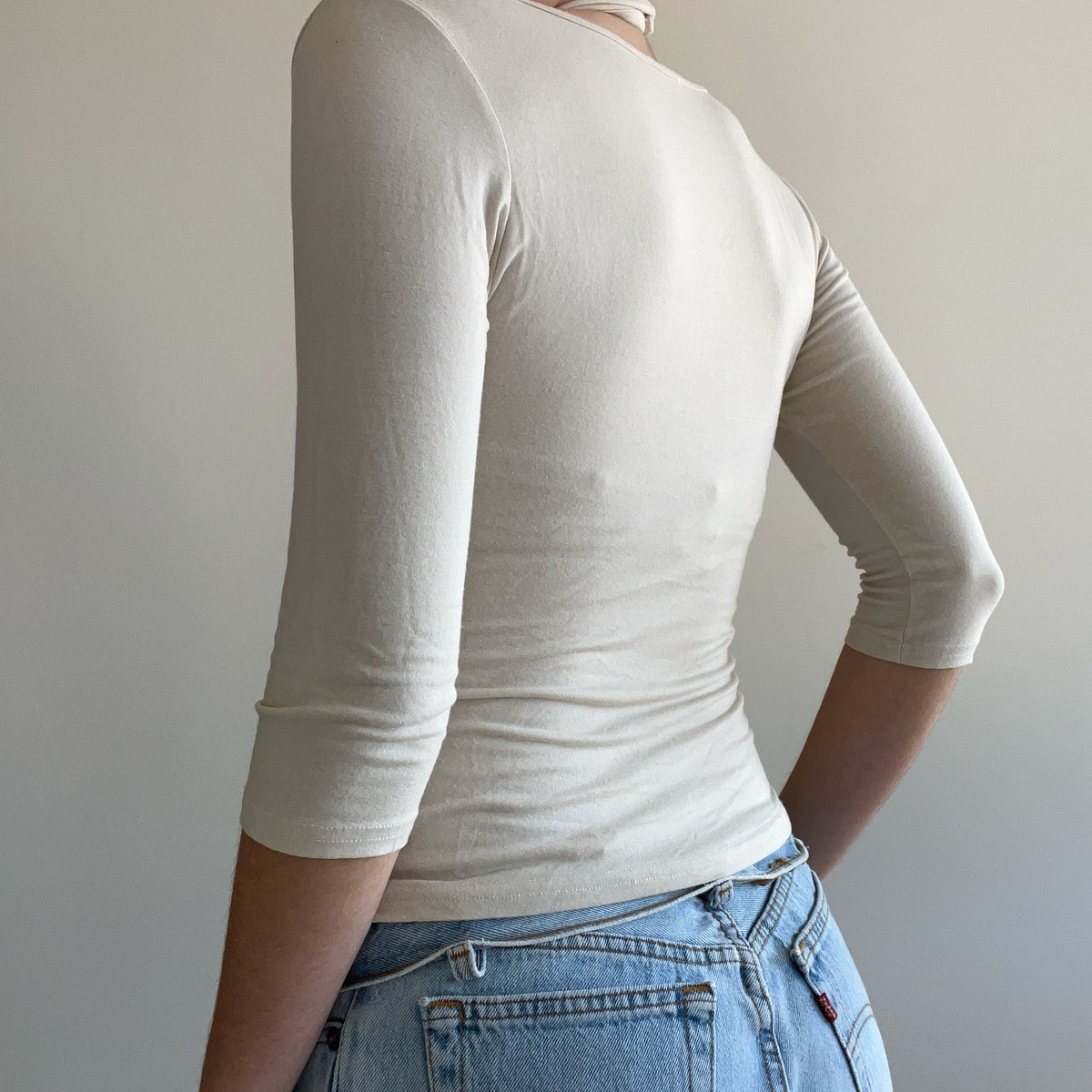 CREAM LAYERED TOP