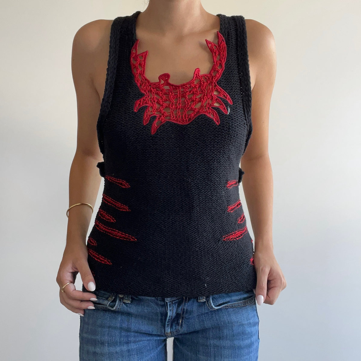 MISS SIXTY CROCHET TANK