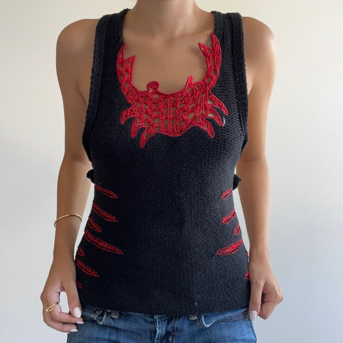 MISS SIXTY CROCHET TANK