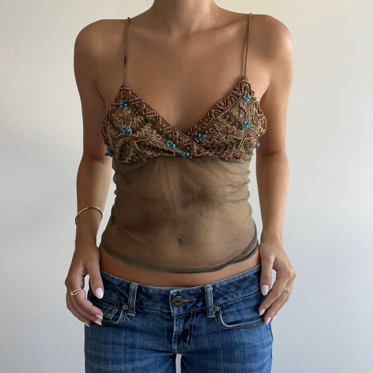 MORGAN DE TOI BEADED CAMI