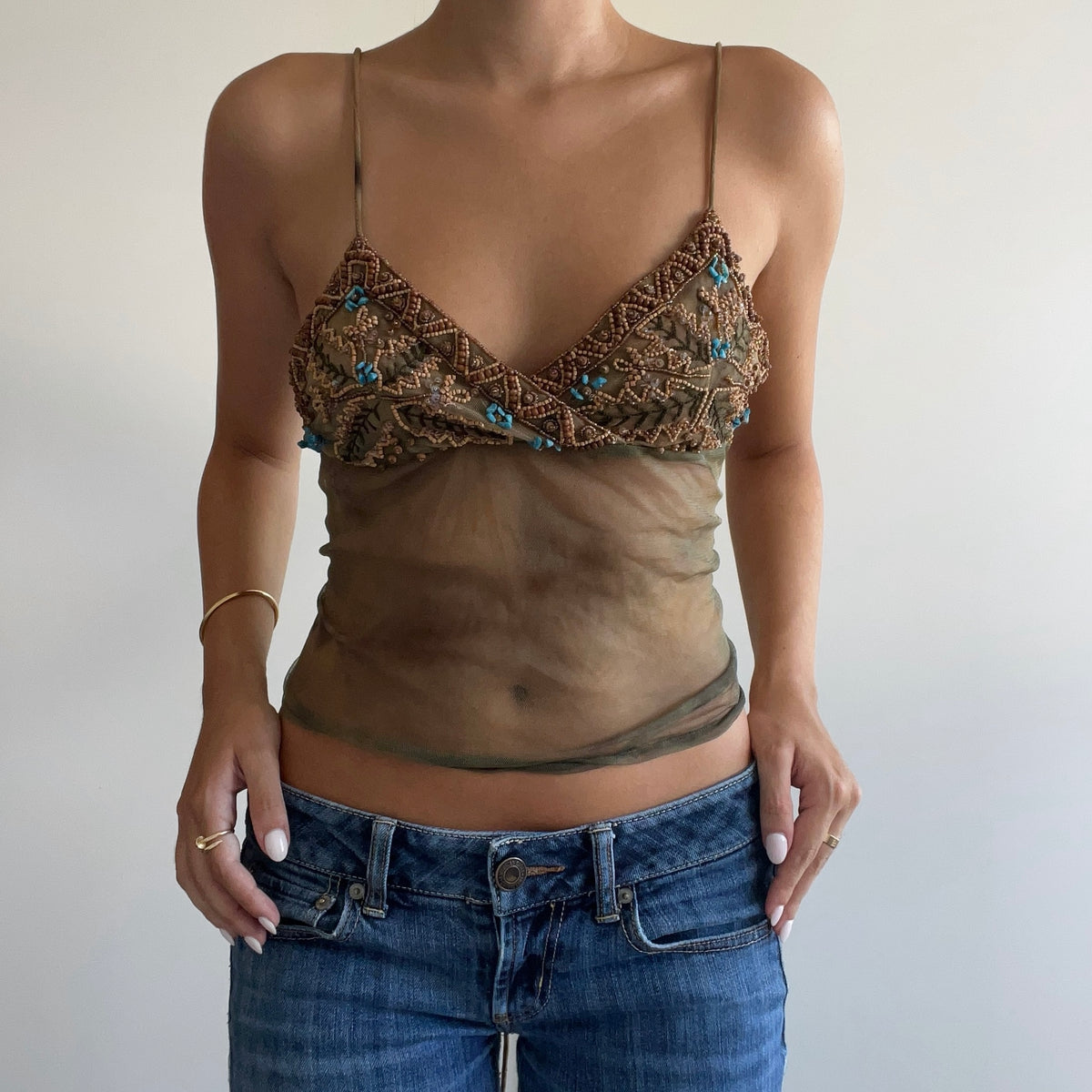 MORGAN DE TOI BEADED CAMI