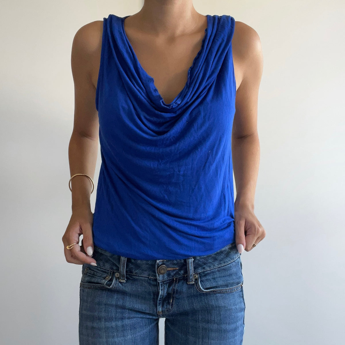 BLUE DRAPPED TANK