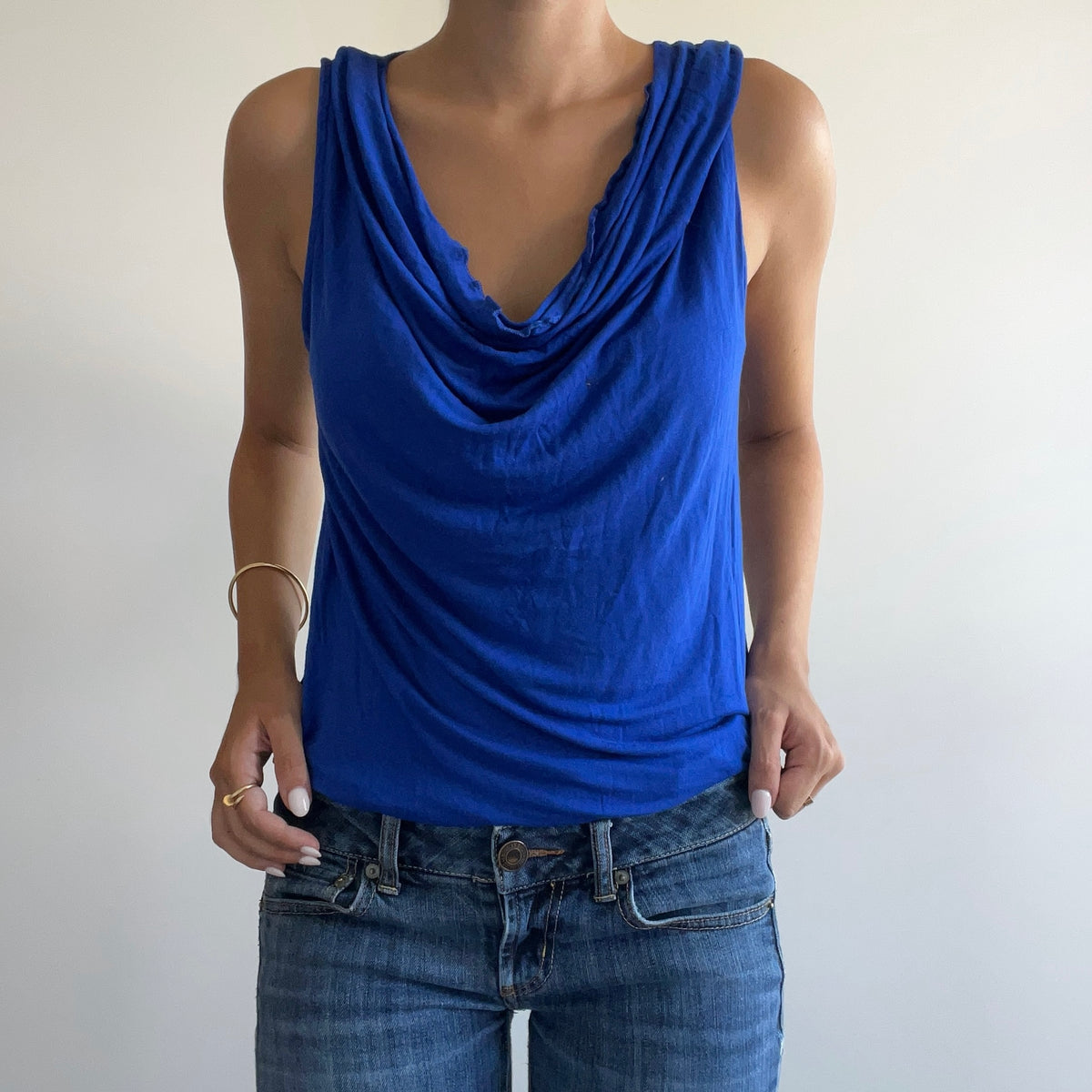 BLUE DRAPPED TANK