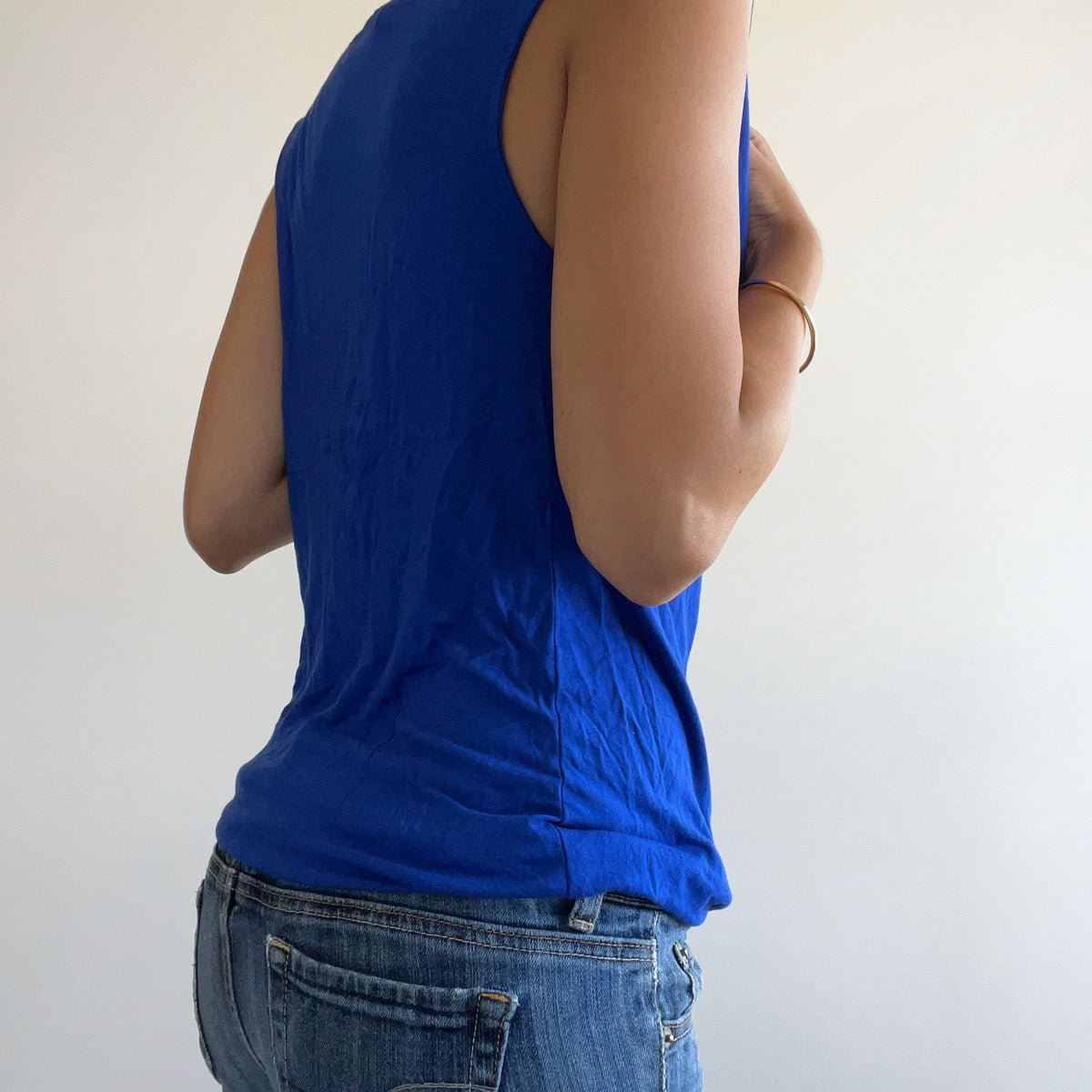 BLUE DRAPPED TANK