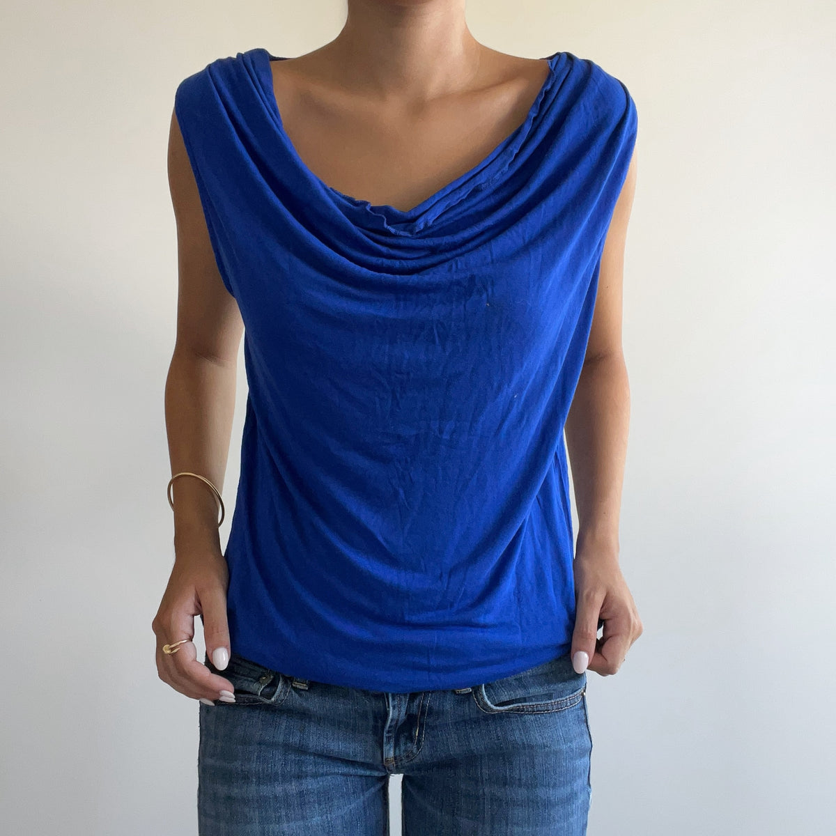 BLUE DRAPPED TANK