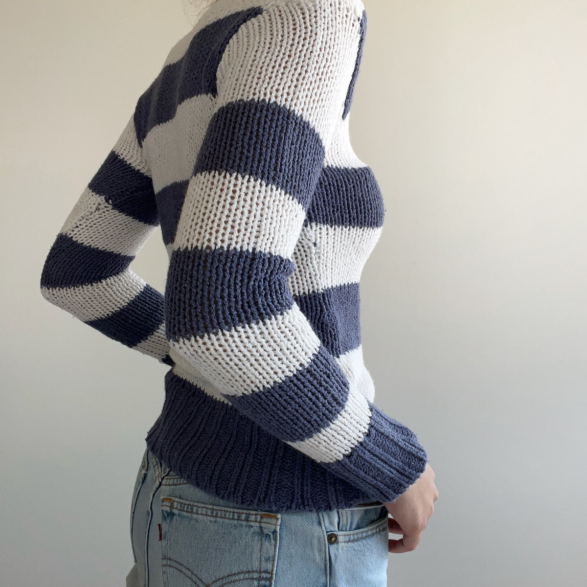 STRIPED KNIT SWEATER