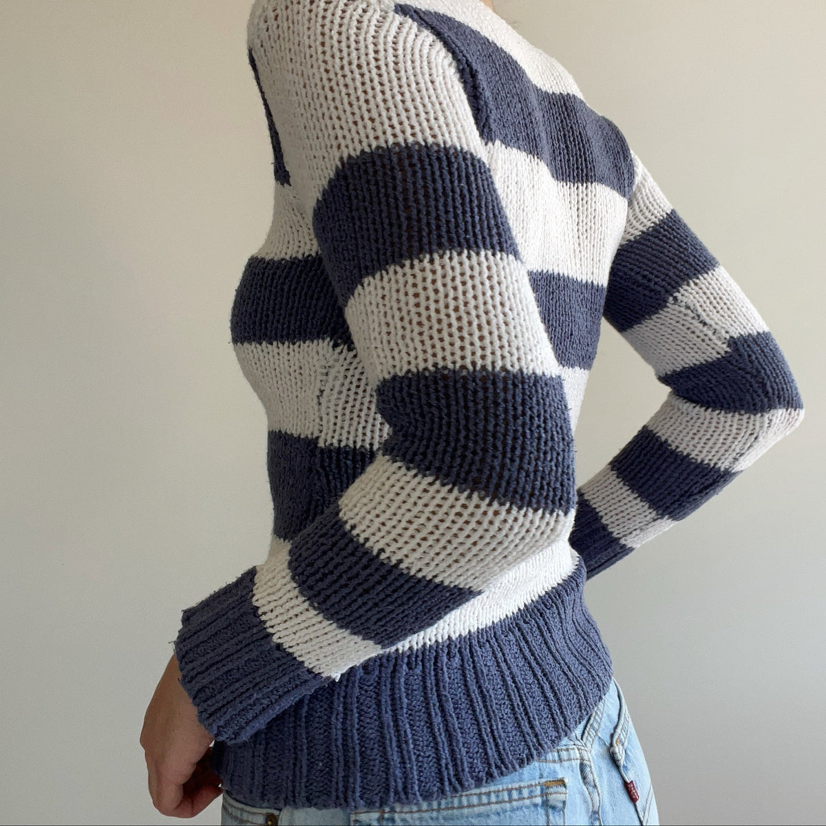 STRIPED KNIT SWEATER
