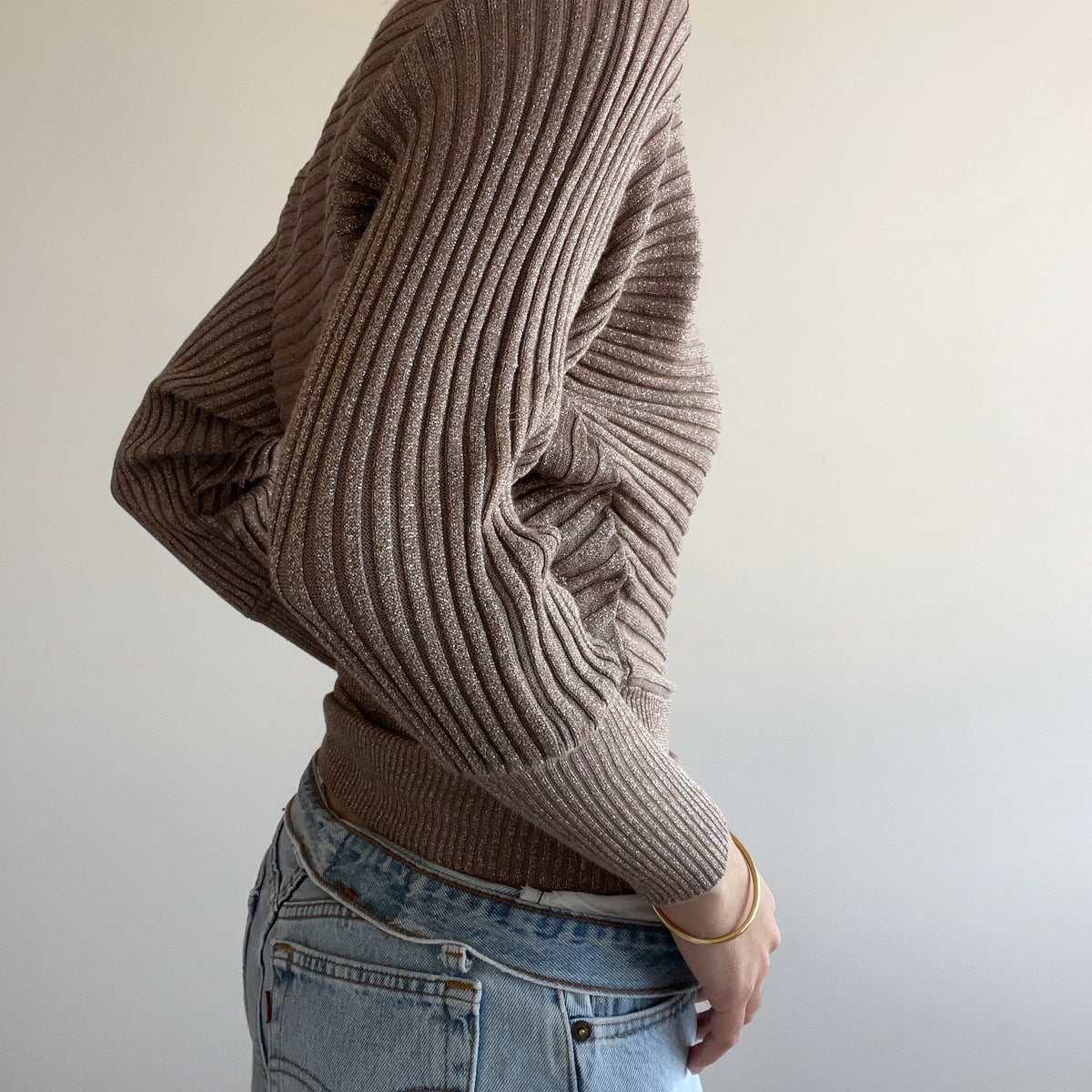 GOLD BATWING JUMPER