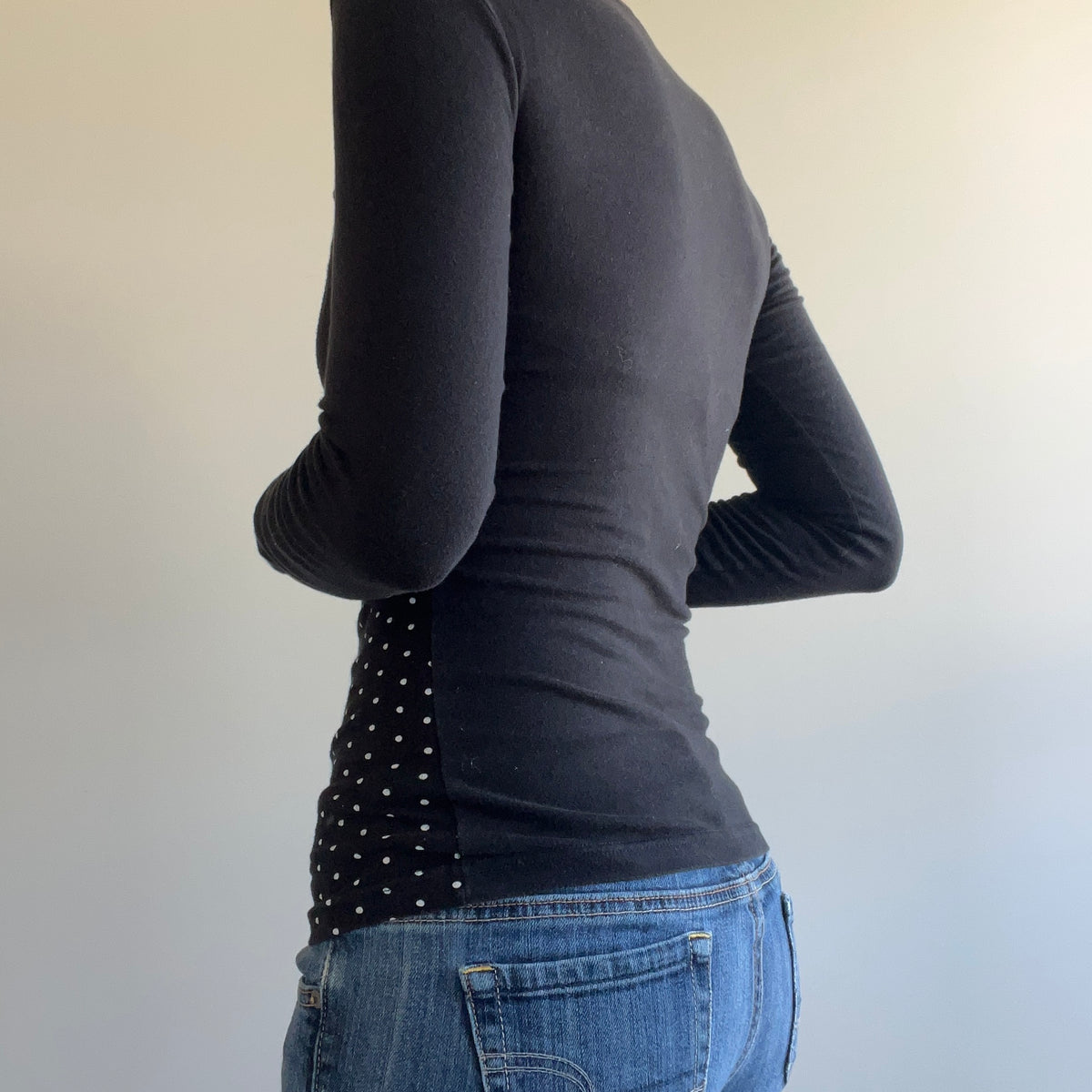 POLKA DOT DOUBLE LAYER TOP
