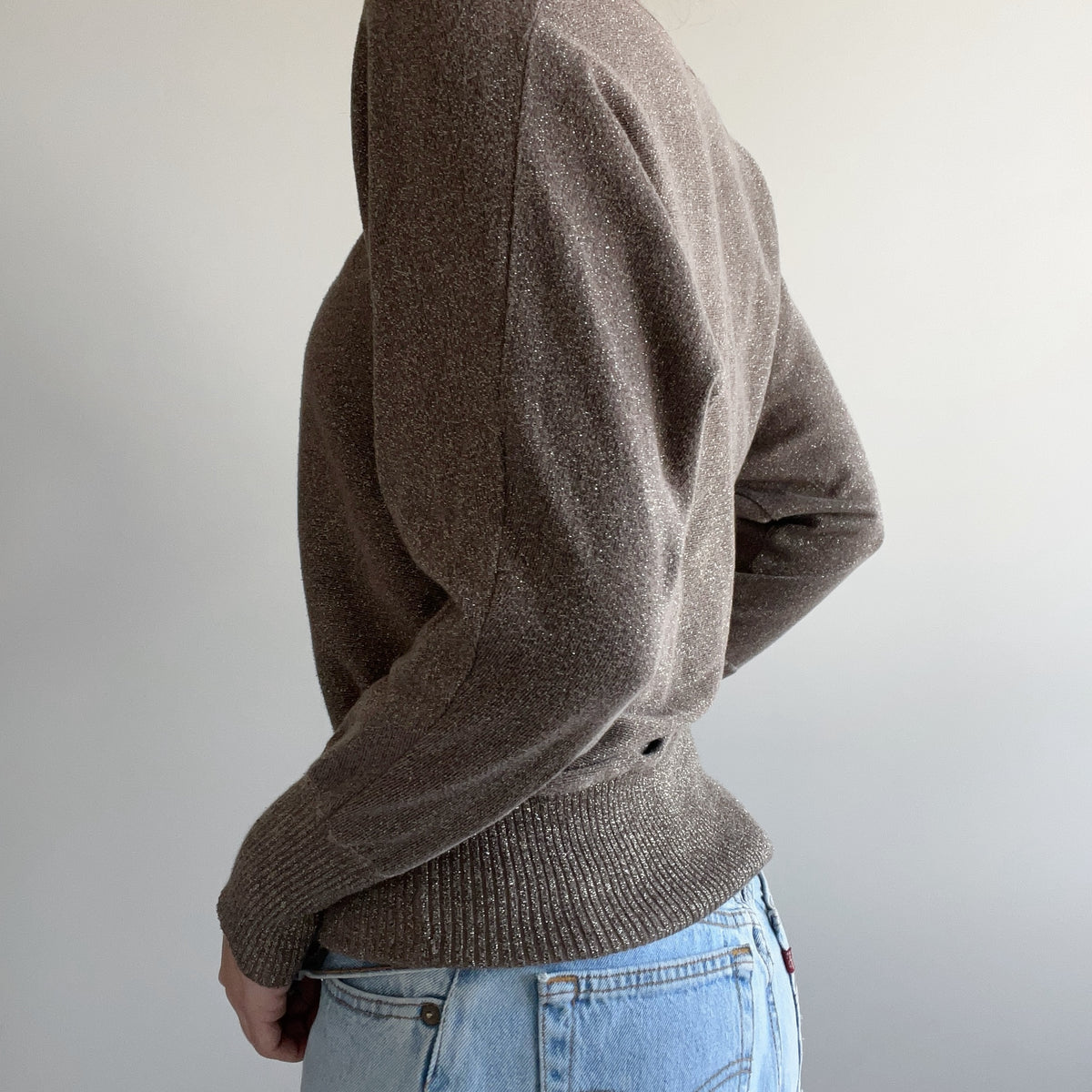 SHIMMERY BROWN JUMPER