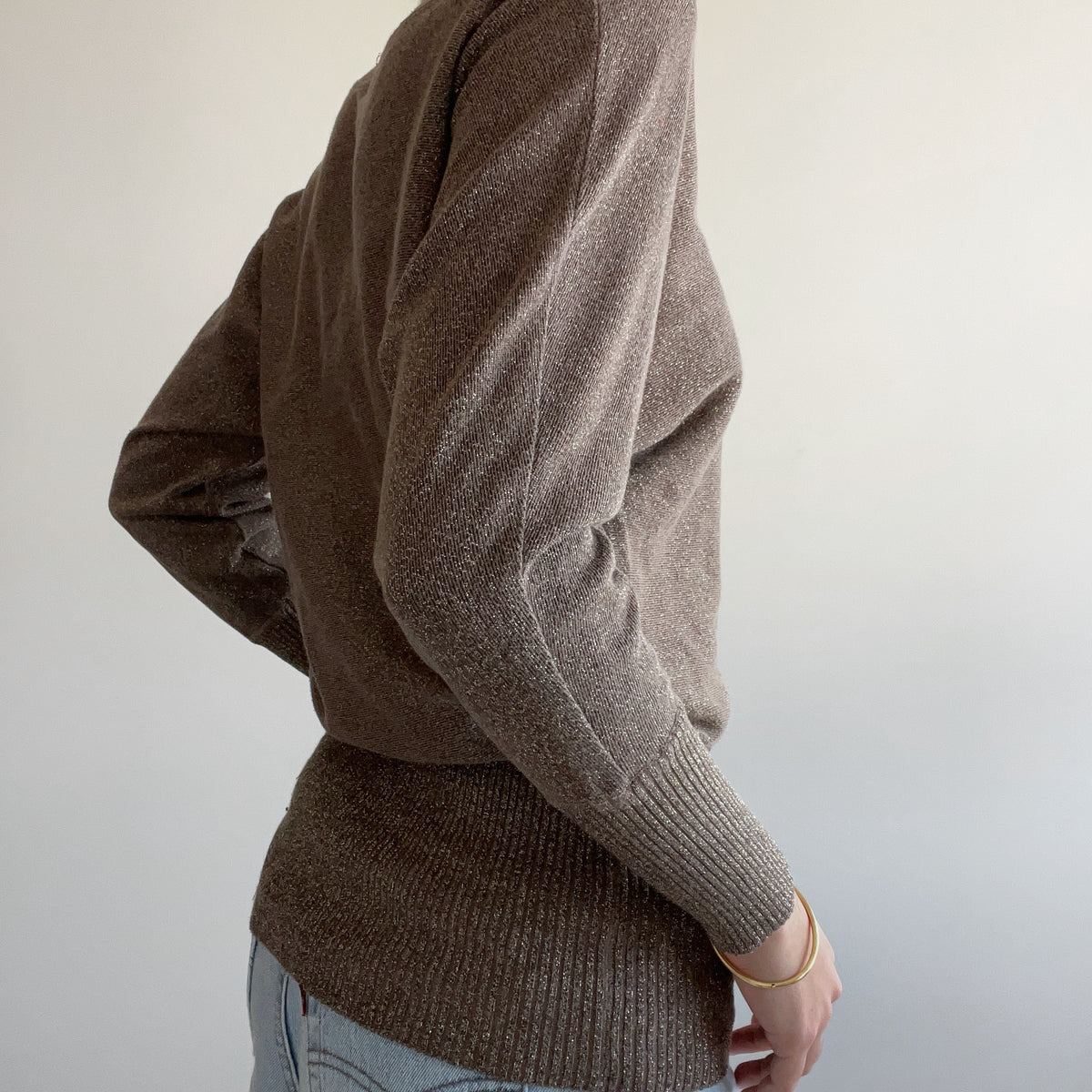 SHIMMERY BROWN JUMPER