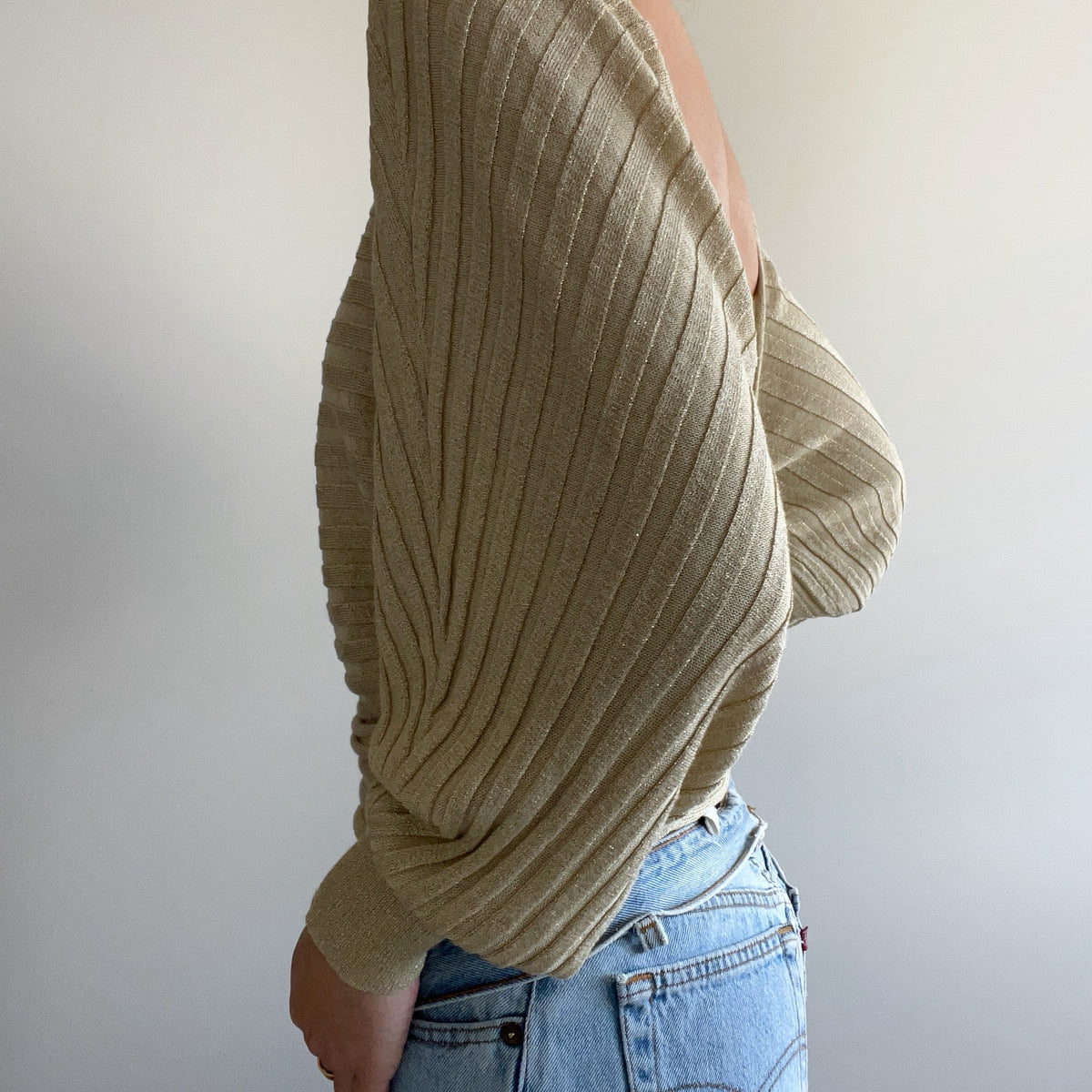 GOLD SHIMMERY JUMPER