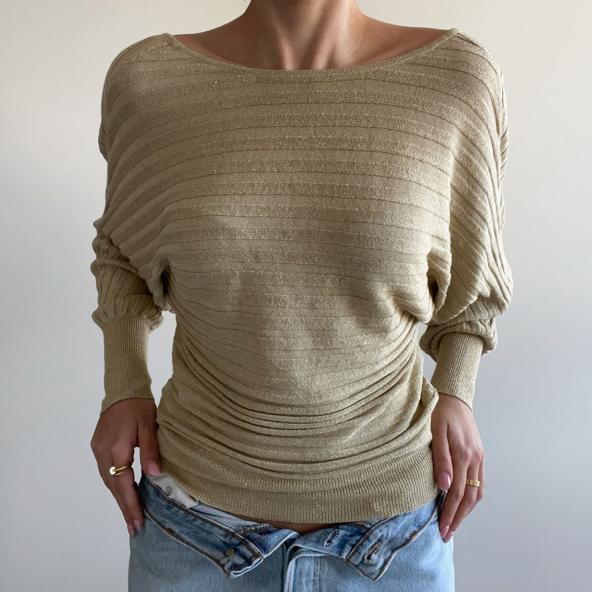 GOLD SHIMMERY JUMPER