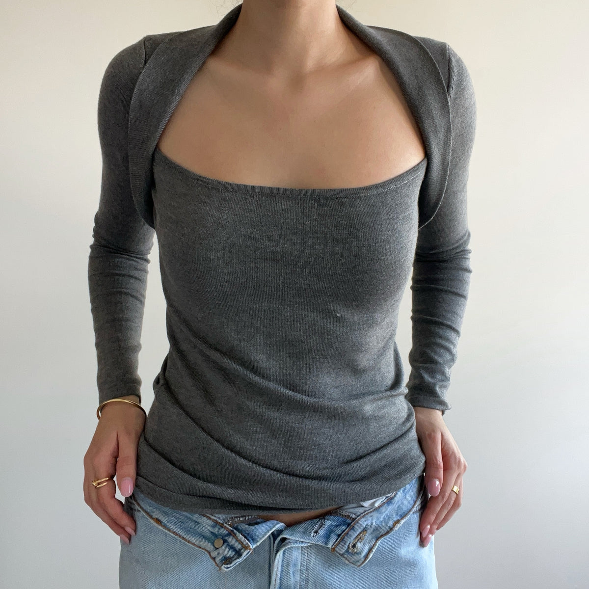 GREY LONG SLEEVE