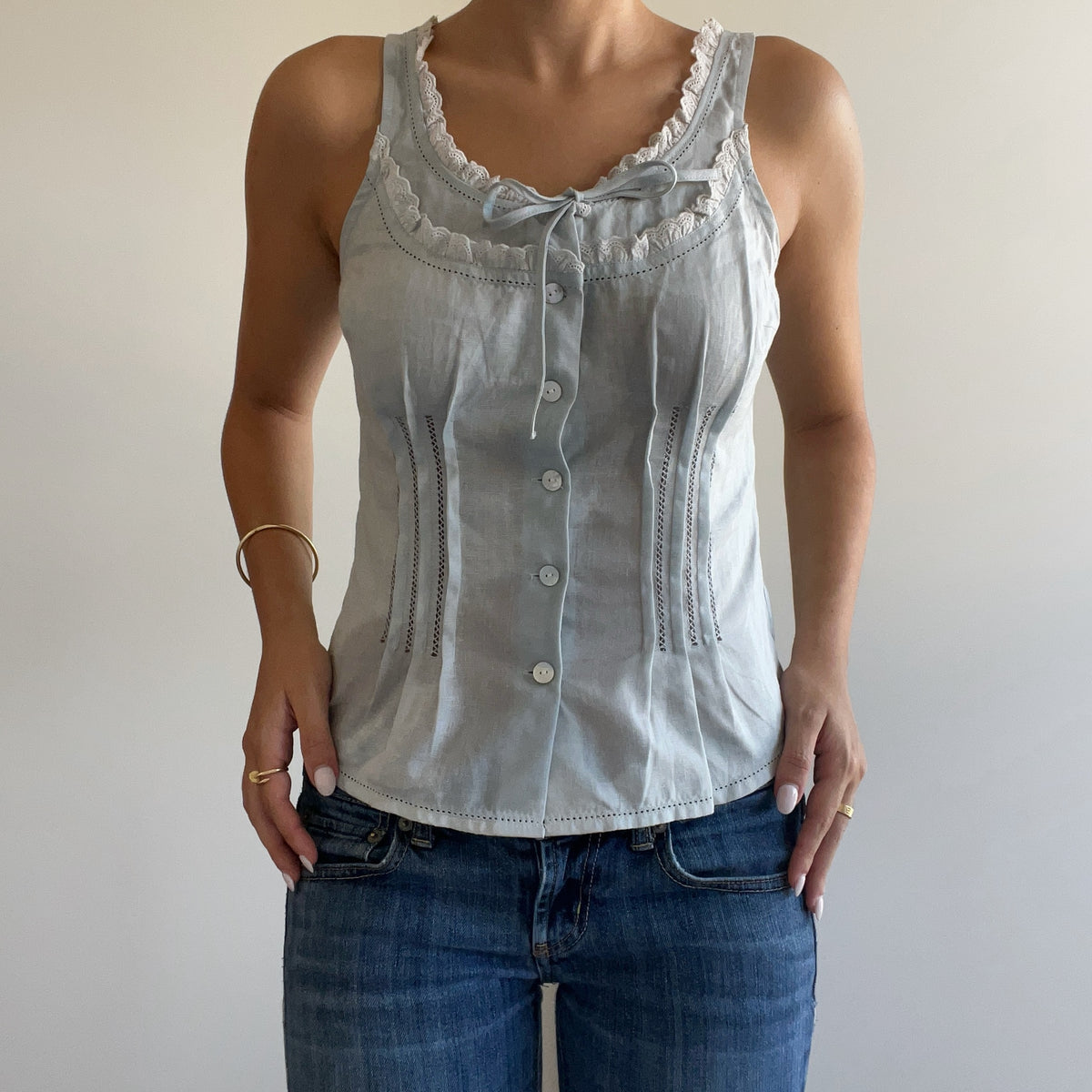 BABY BLUE BLOUSE