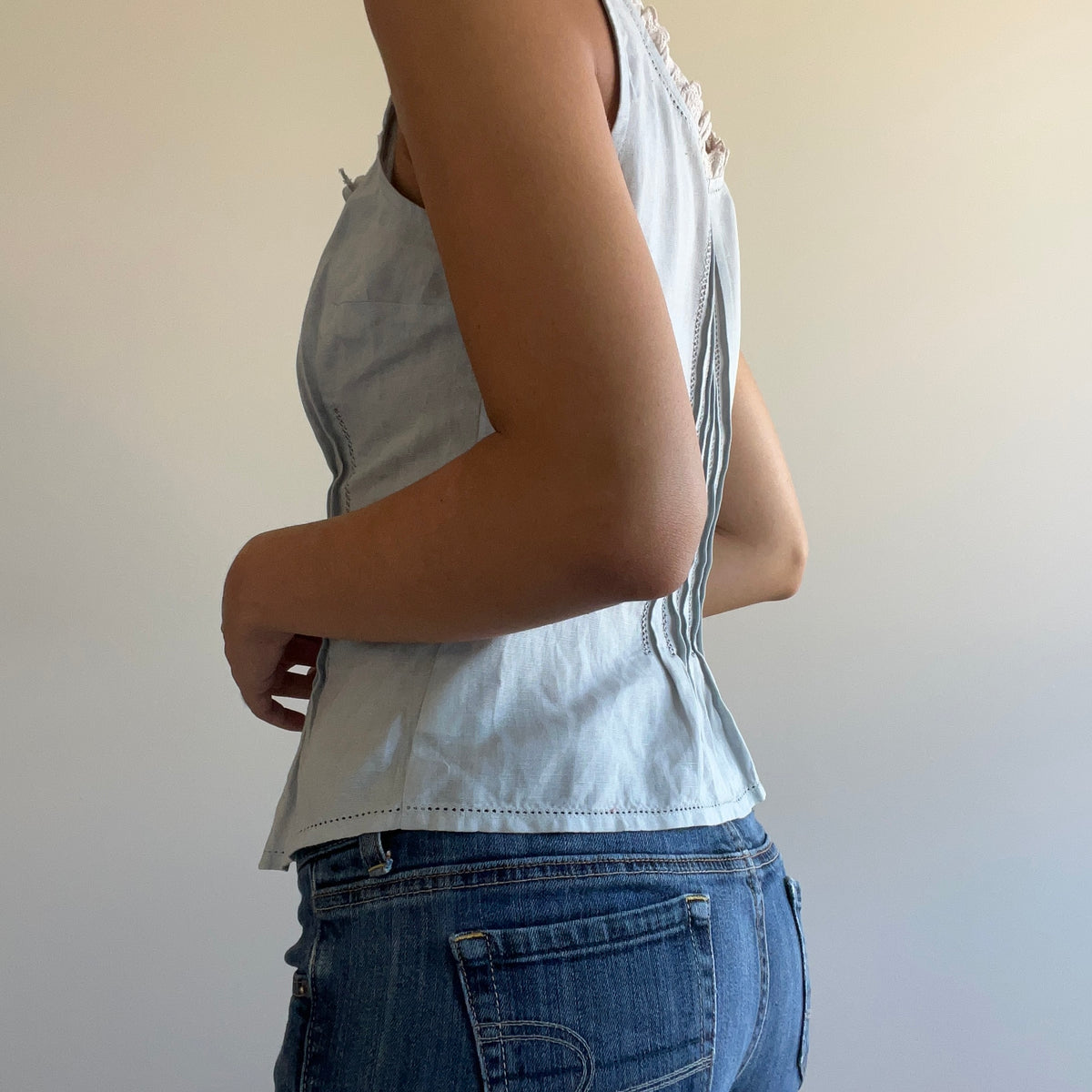 BABY BLUE BLOUSE