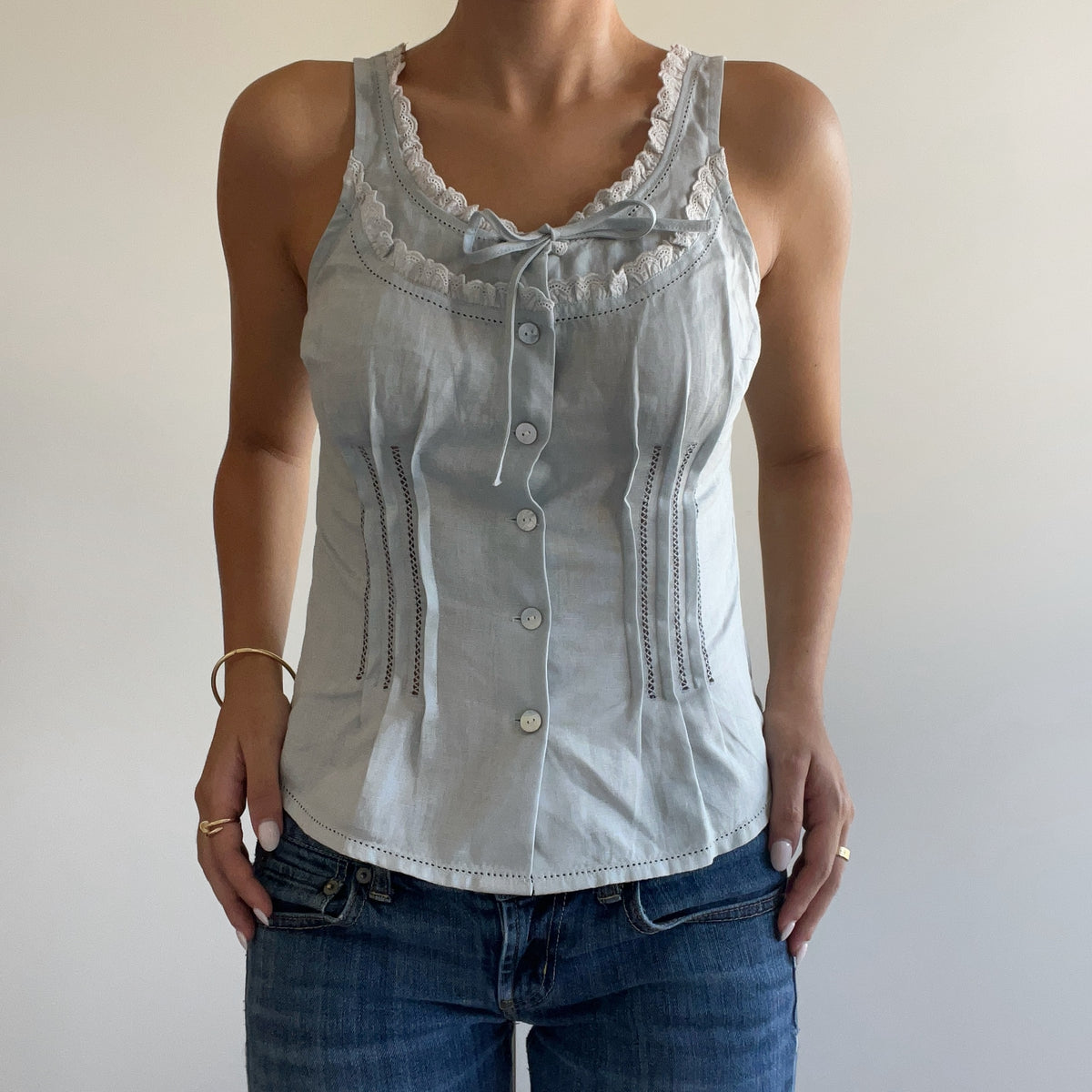 BABY BLUE BLOUSE