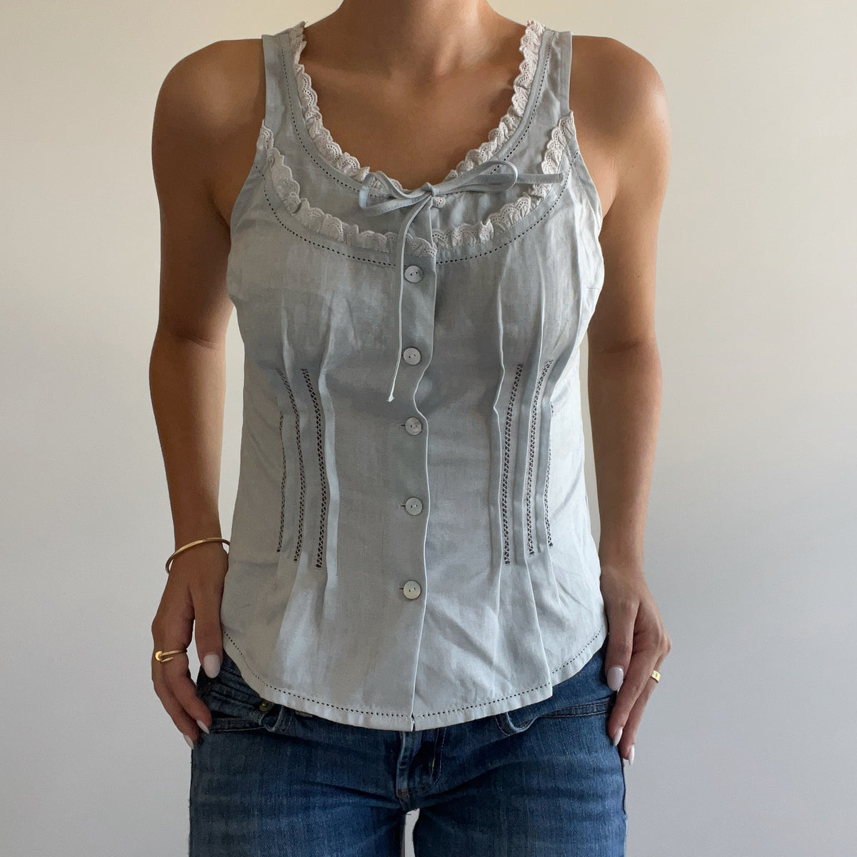 BABY BLUE BLOUSE
