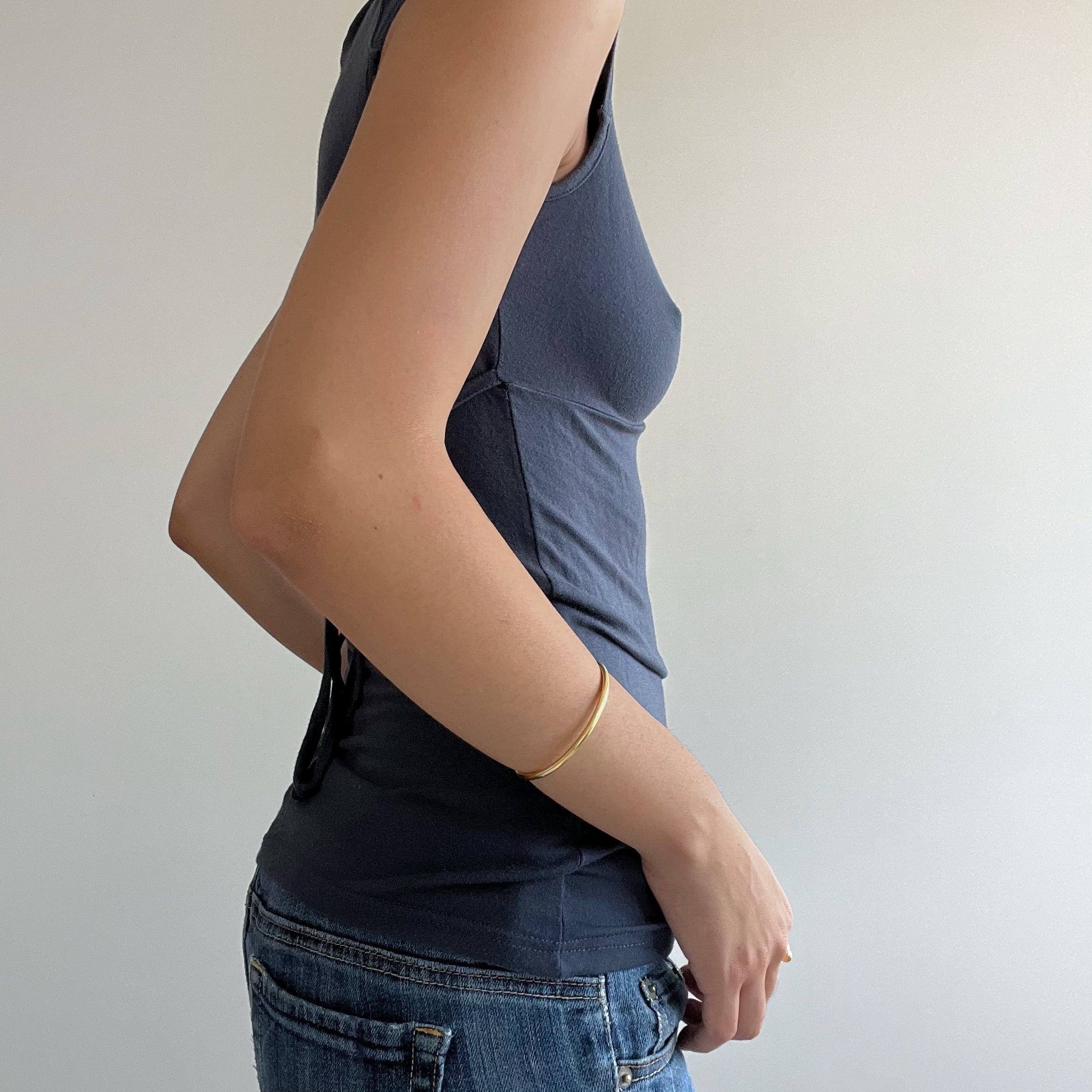 BLUE RHINESTONE TANK