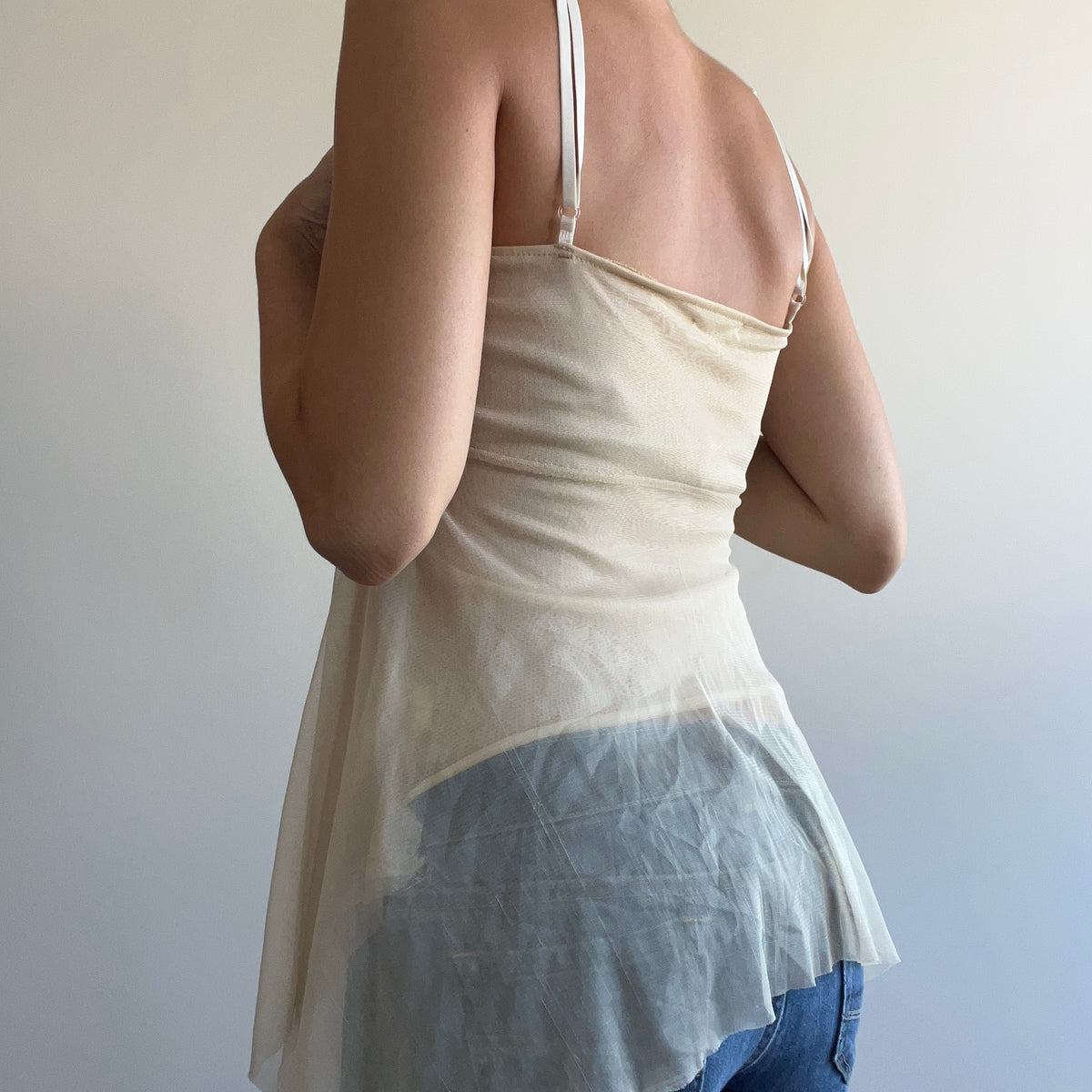 SHIMMERY LACE TANK