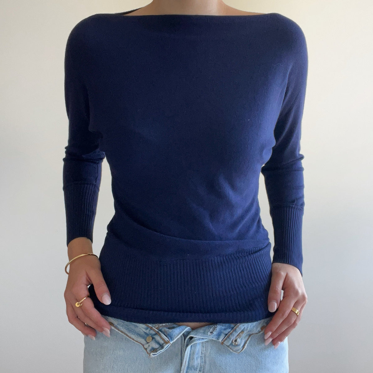 BLUE SLINKY JUMPER