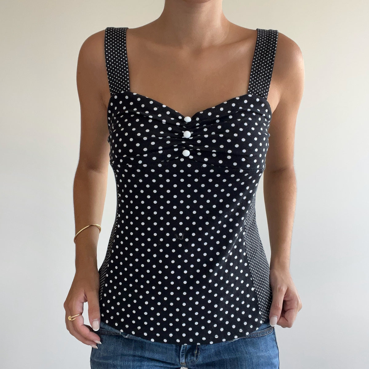 POLKA DOT TANK TOP