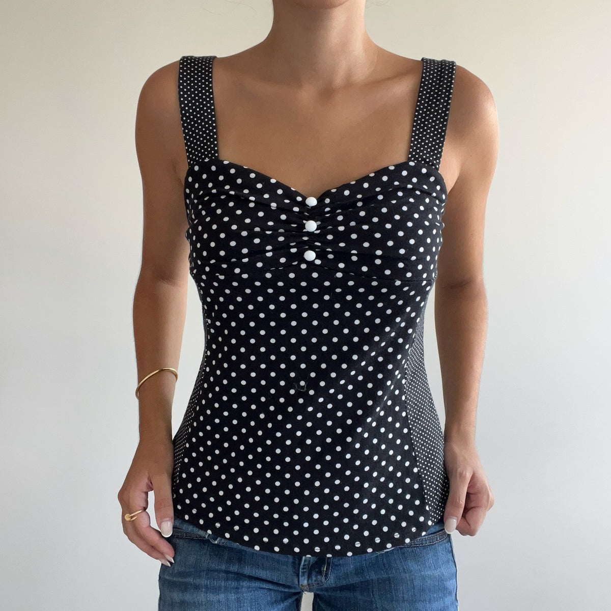 POLKA DOT TANK TOP
