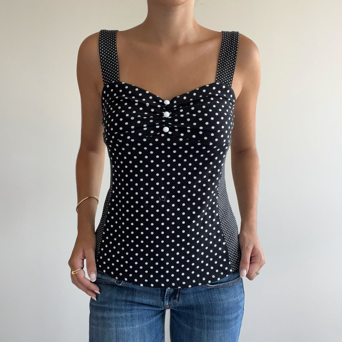 POLKA DOT TANK TOP