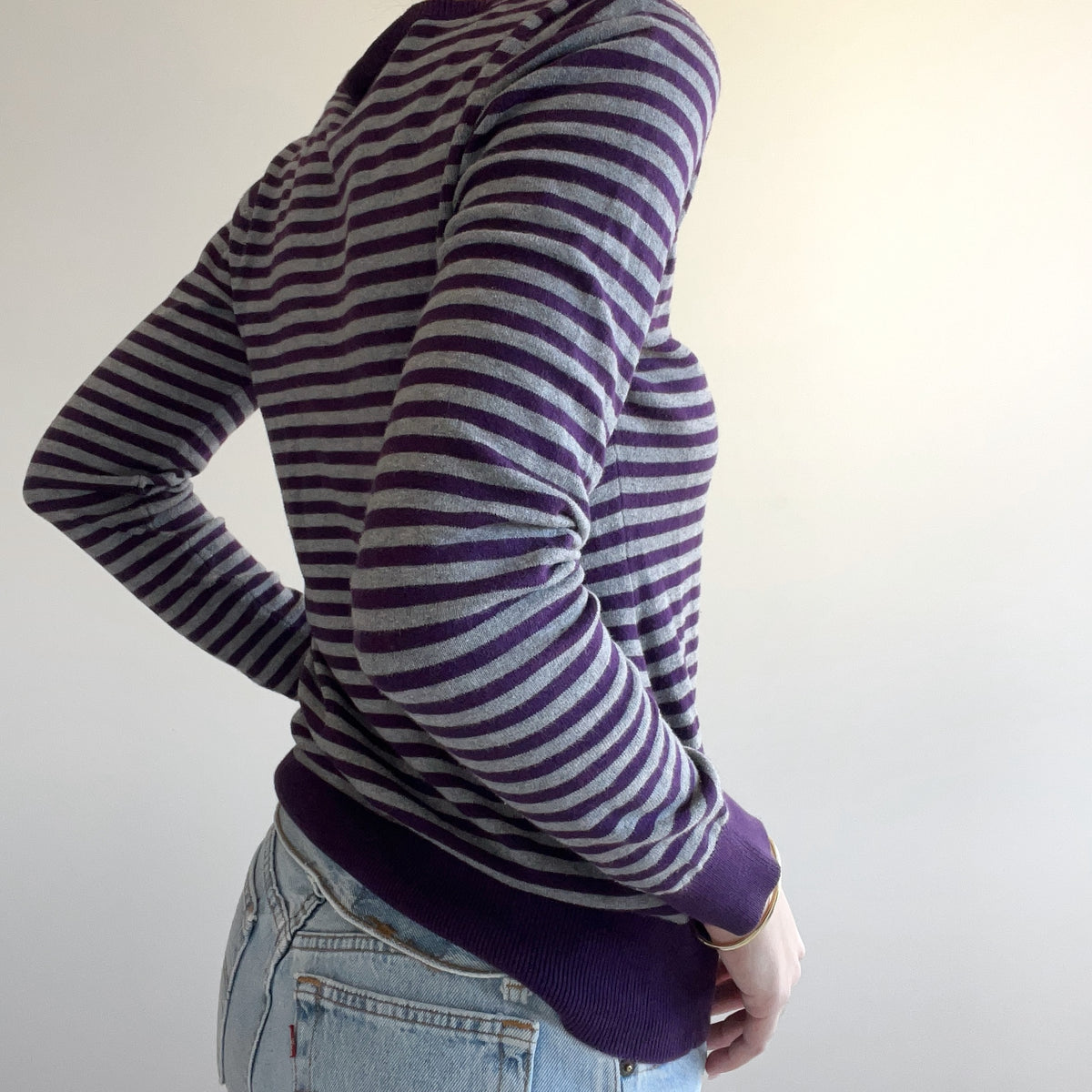 PURPLE STRIPED JUMPER
