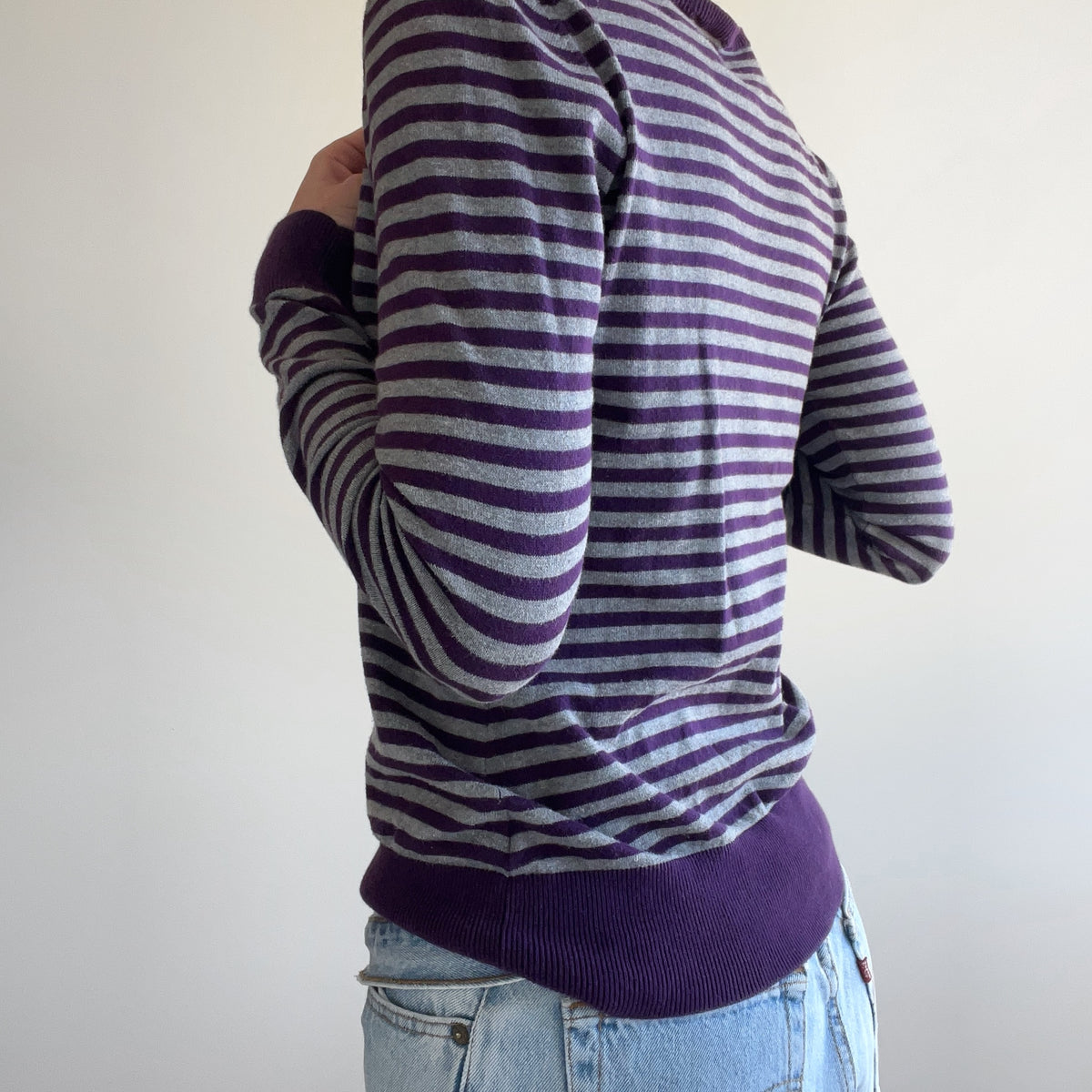 PURPLE STRIPED JUMPER