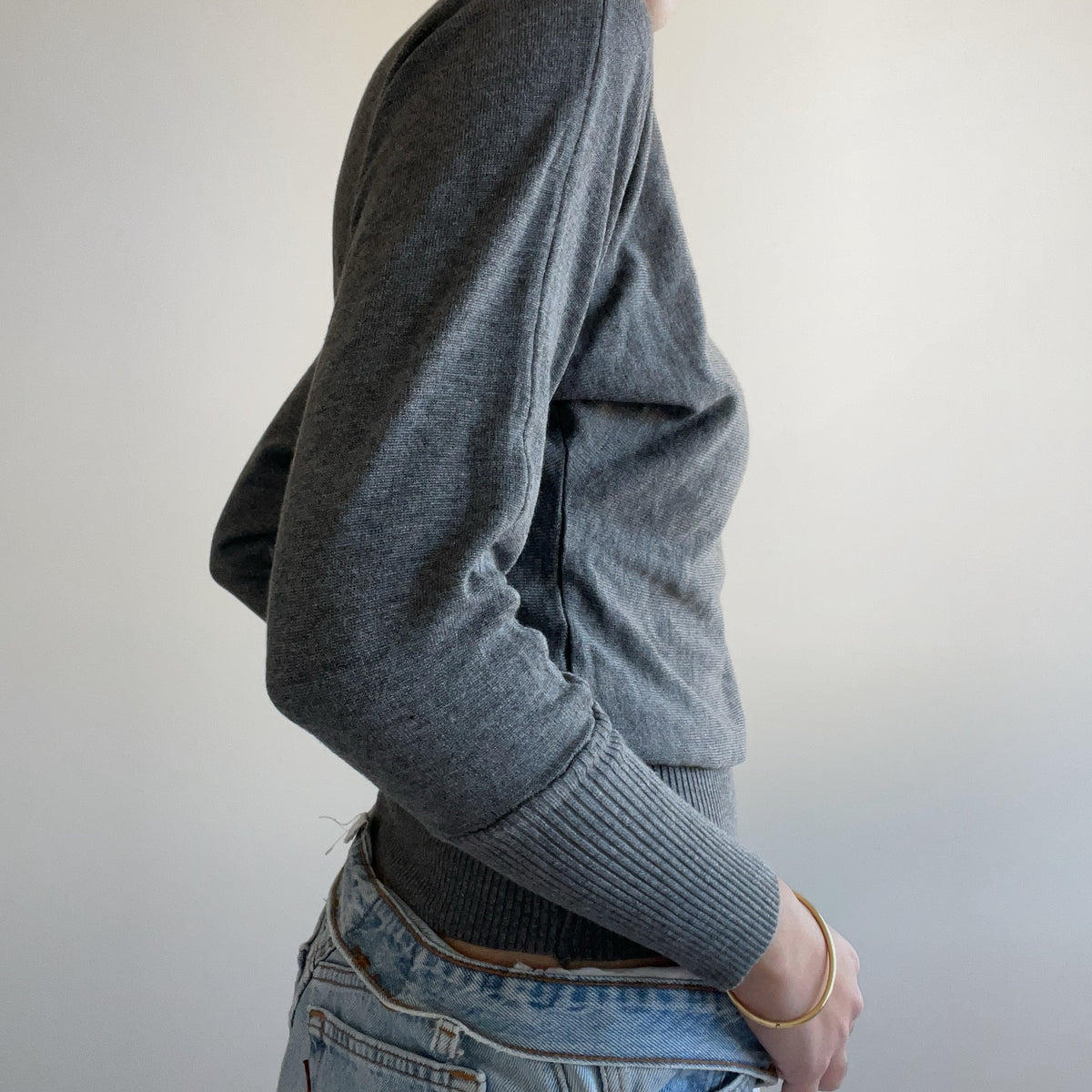 SLOUCHY GREY JUMPER