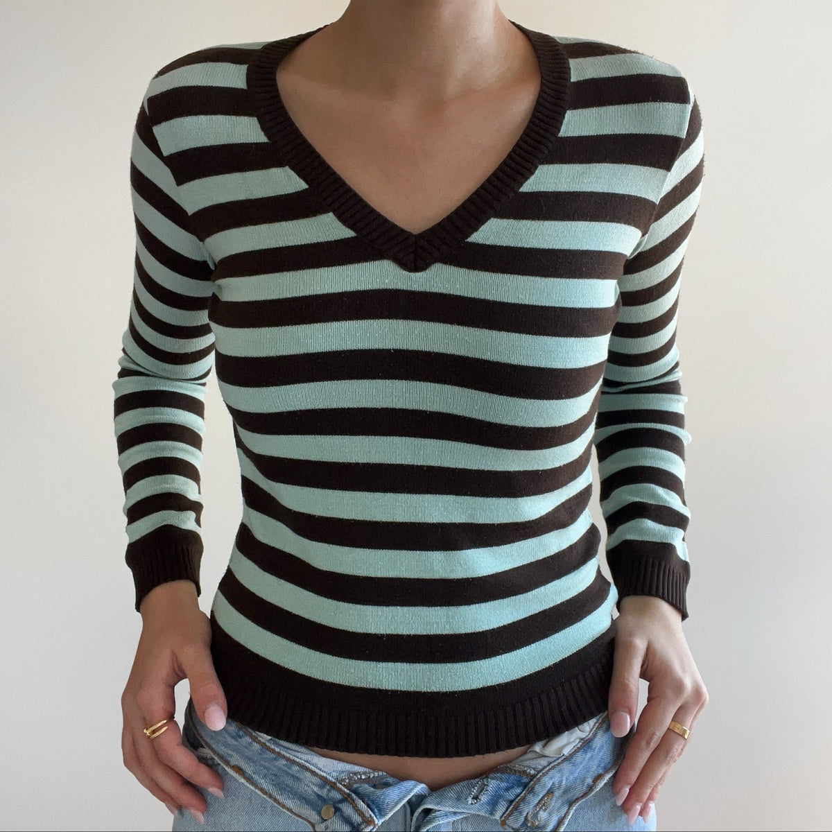 MINT STRIPED JUMPER